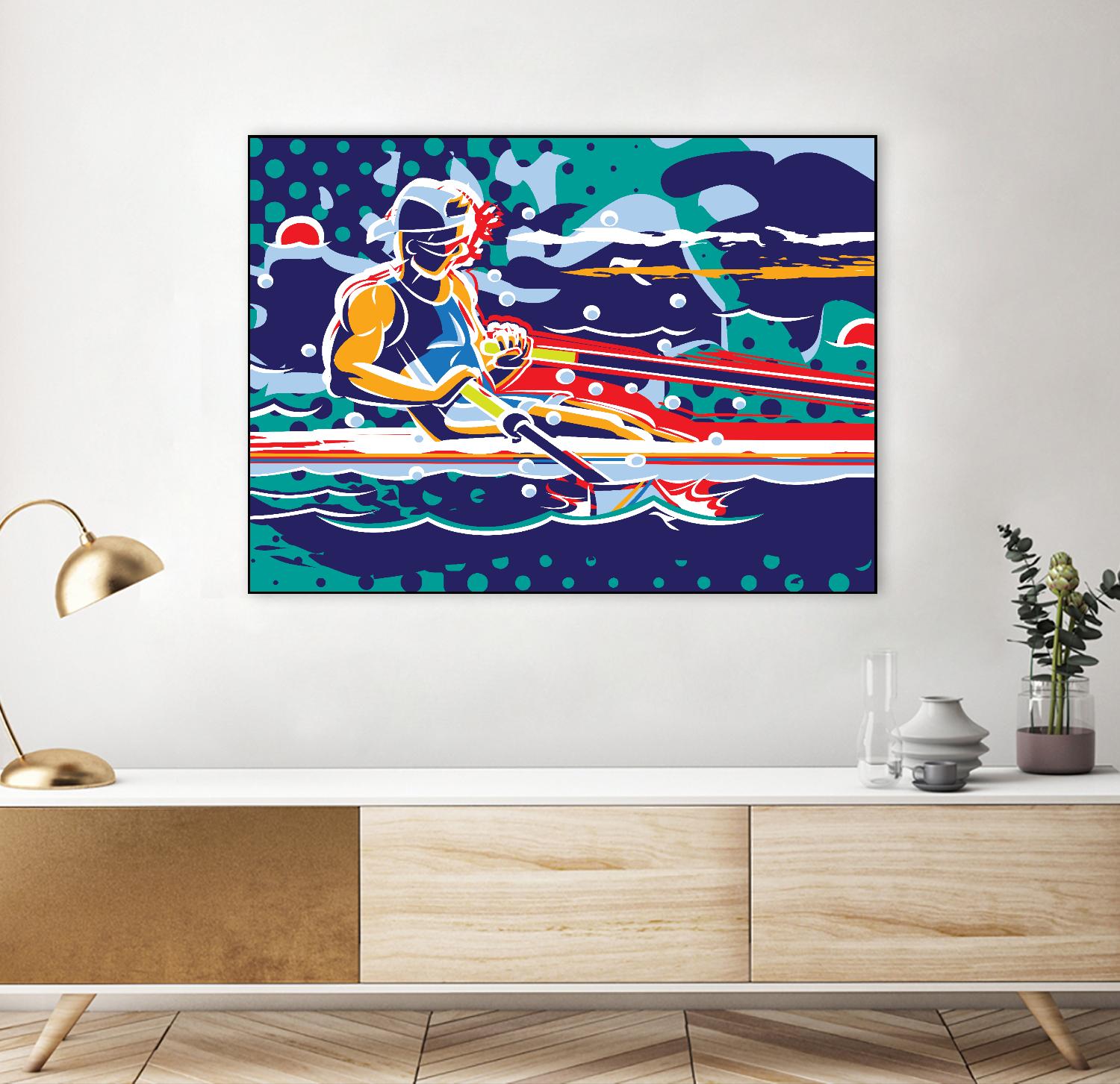 Avirow by Ray Lengelé on GIANT ART - red figurative artistes du québec