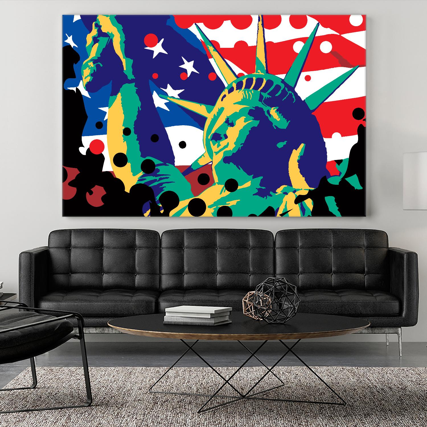 Mona Lusa by Ray Lengelé on GIANT ART - red street art usa