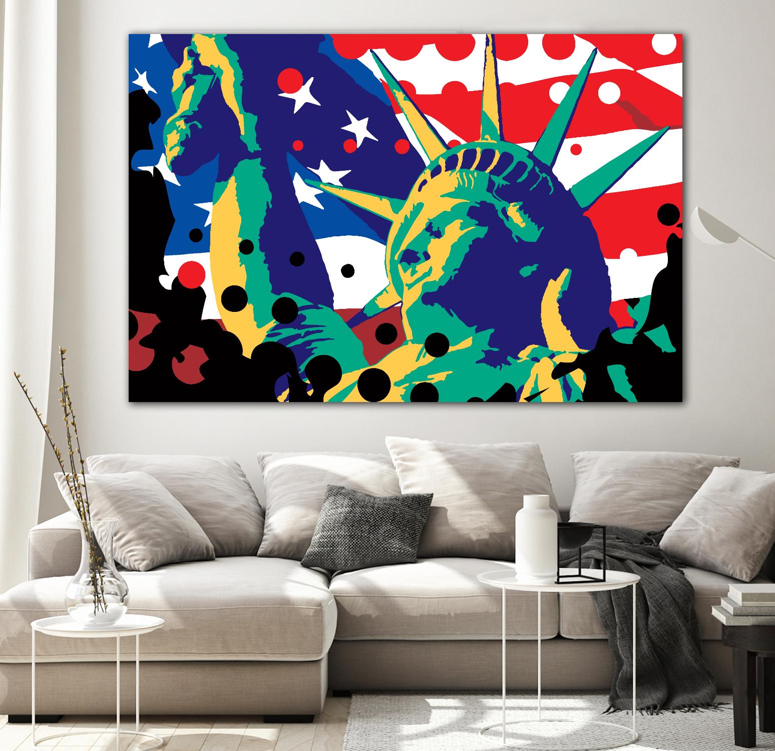 Mona Lusa by Ray Lengelé on GIANT ART - red street art usa