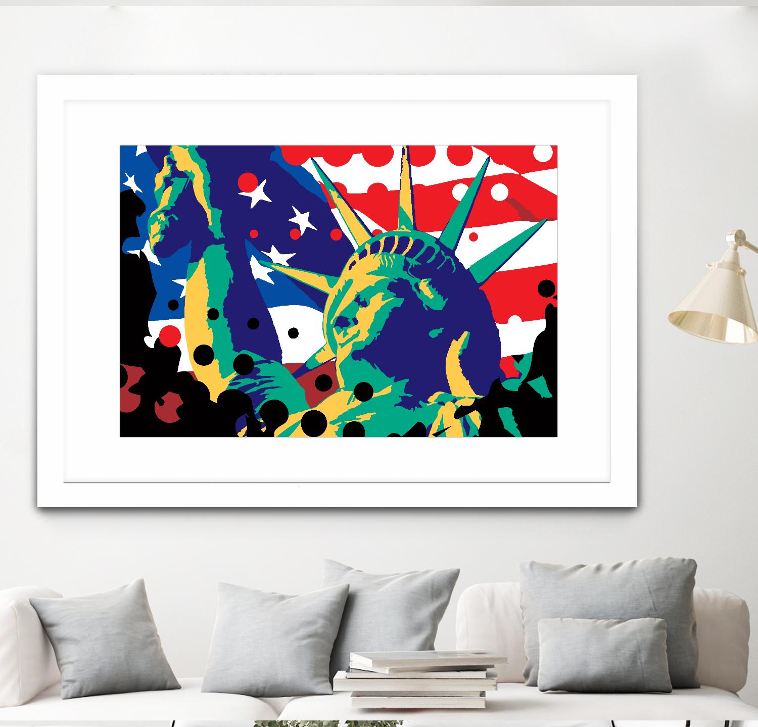 Mona Lusa by Ray Lengelé on GIANT ART - red street art usa