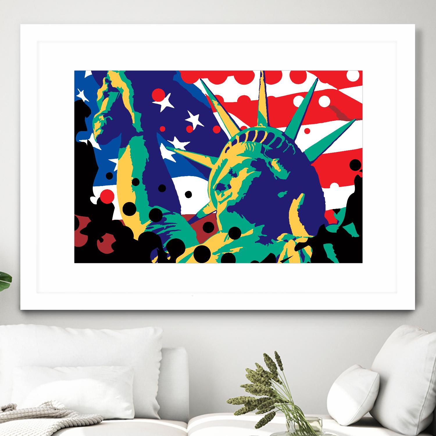 Mona Lusa by Ray Lengelé on GIANT ART - red street art usa