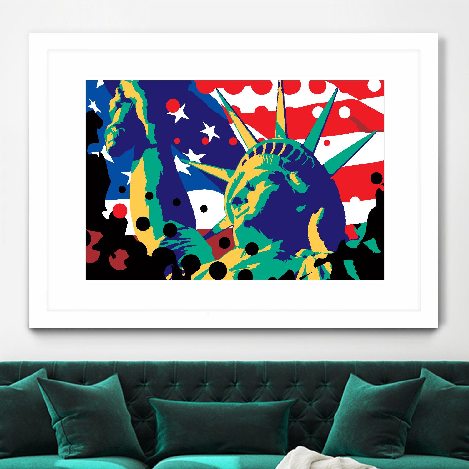 Mona Lusa by Ray Lengelé on GIANT ART - red street art usa