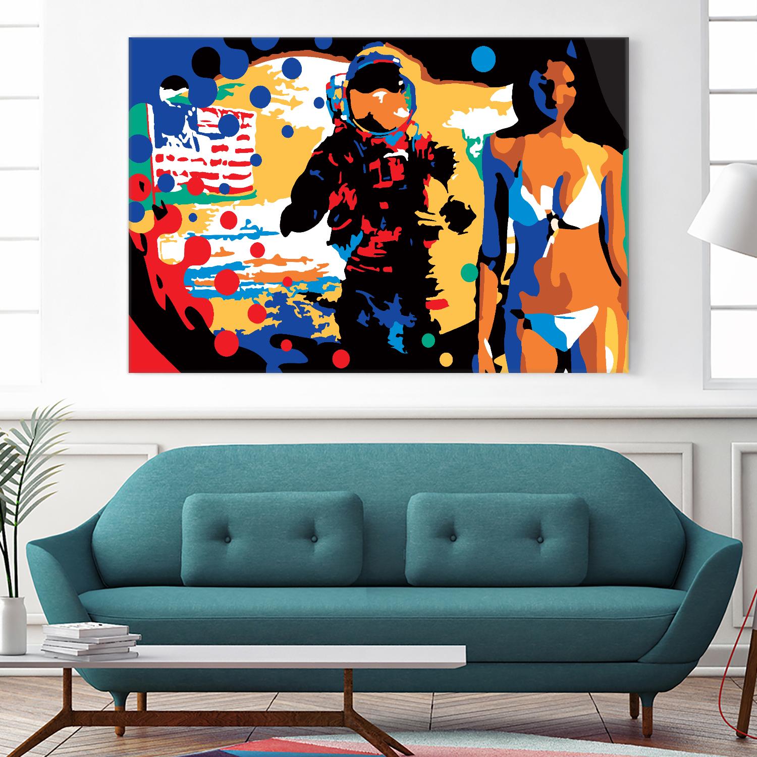 M.Gorsky by Ray Lengelé on GIANT ART - red figurative astronaut