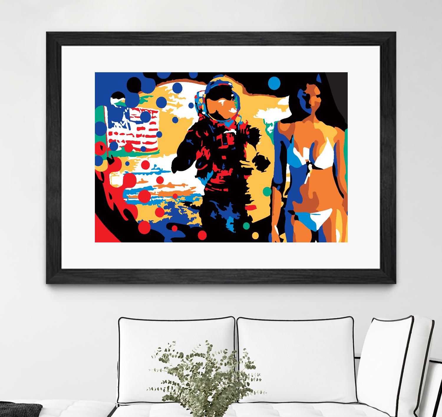 M.Gorsky by Ray Lengelé on GIANT ART - red figurative astronaut