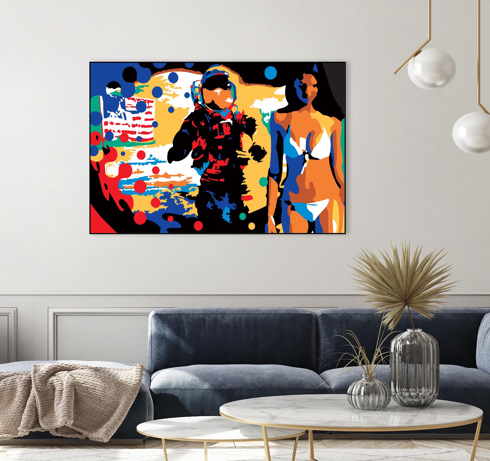 M.Gorsky by Ray Lengelé on GIANT ART - red figurative astronaut