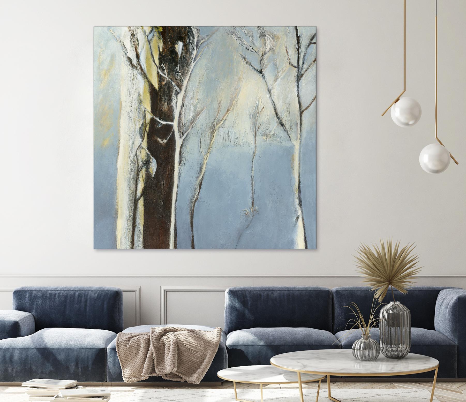 Contemporary Forest 2 by Kathleen Cloutier on GIANT ART - blue botanical arbres