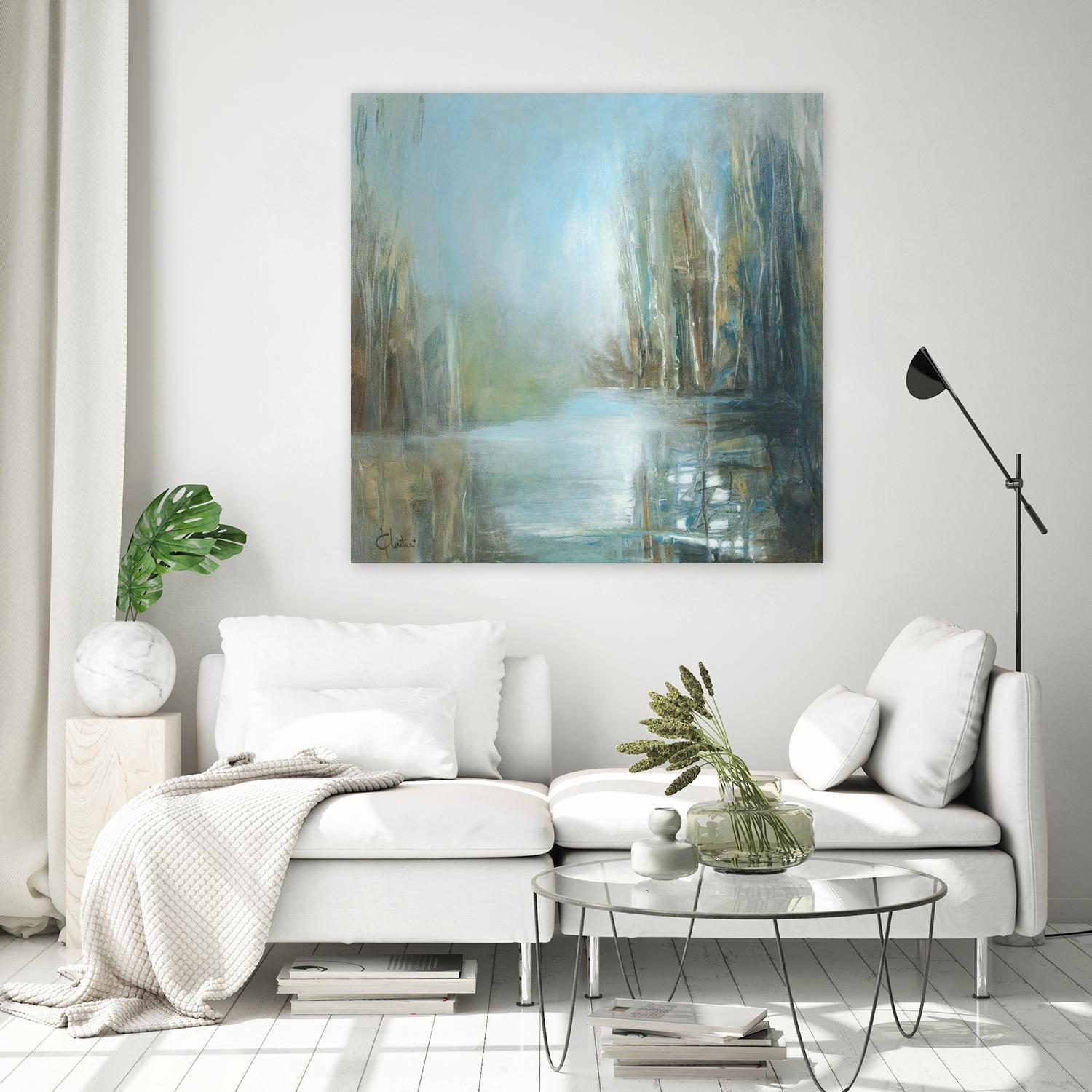 Marecage 1 by Kathleen Cloutier on GIANT ART - green landscape marécage