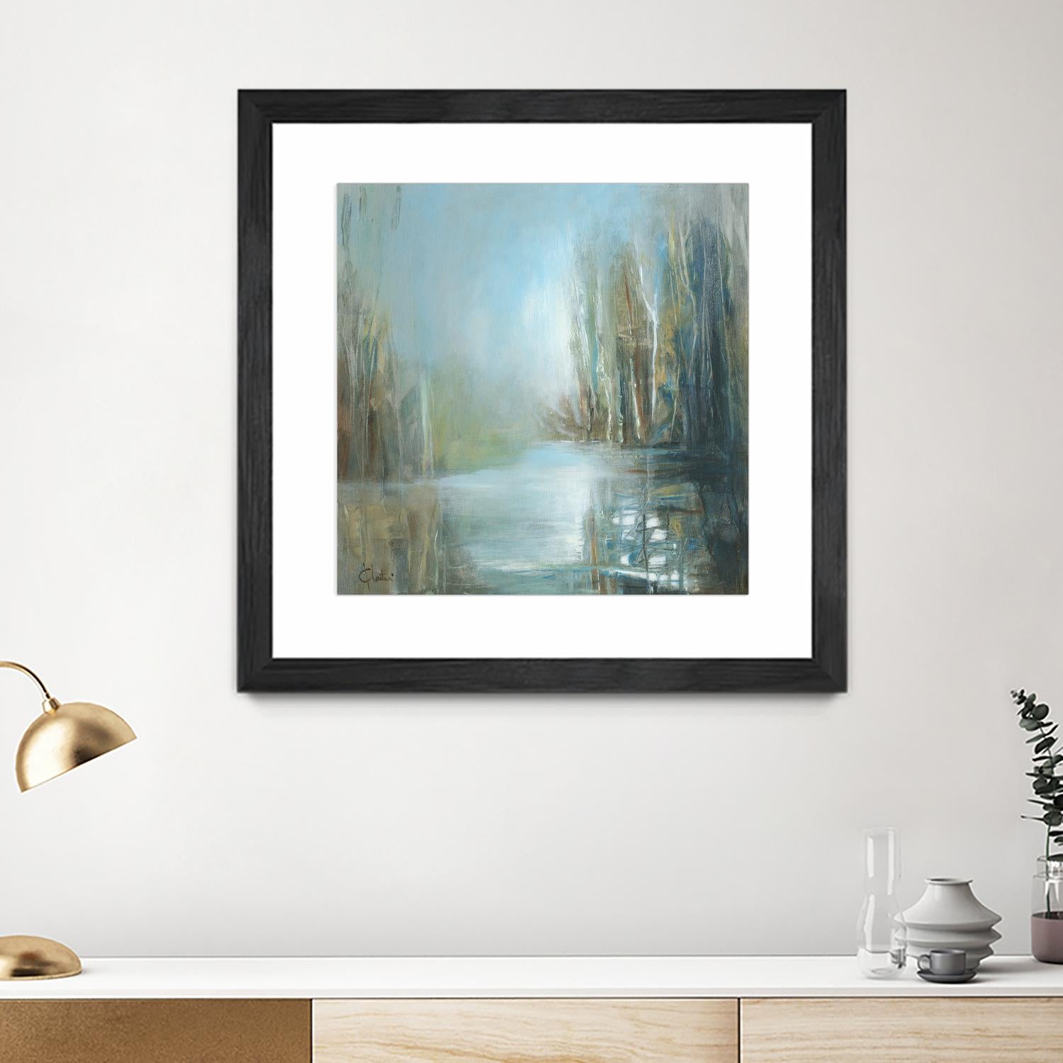 Marecage 1 by Kathleen Cloutier on GIANT ART - green landscape marécage