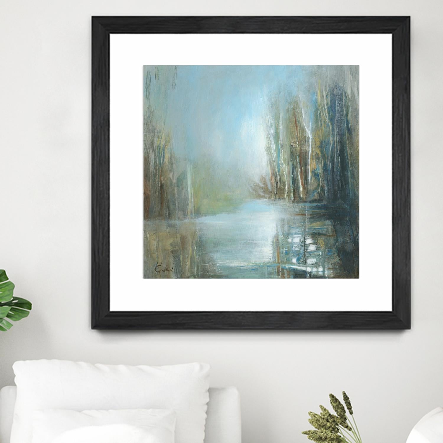 Marecage 1 by Kathleen Cloutier on GIANT ART - green landscape marécage