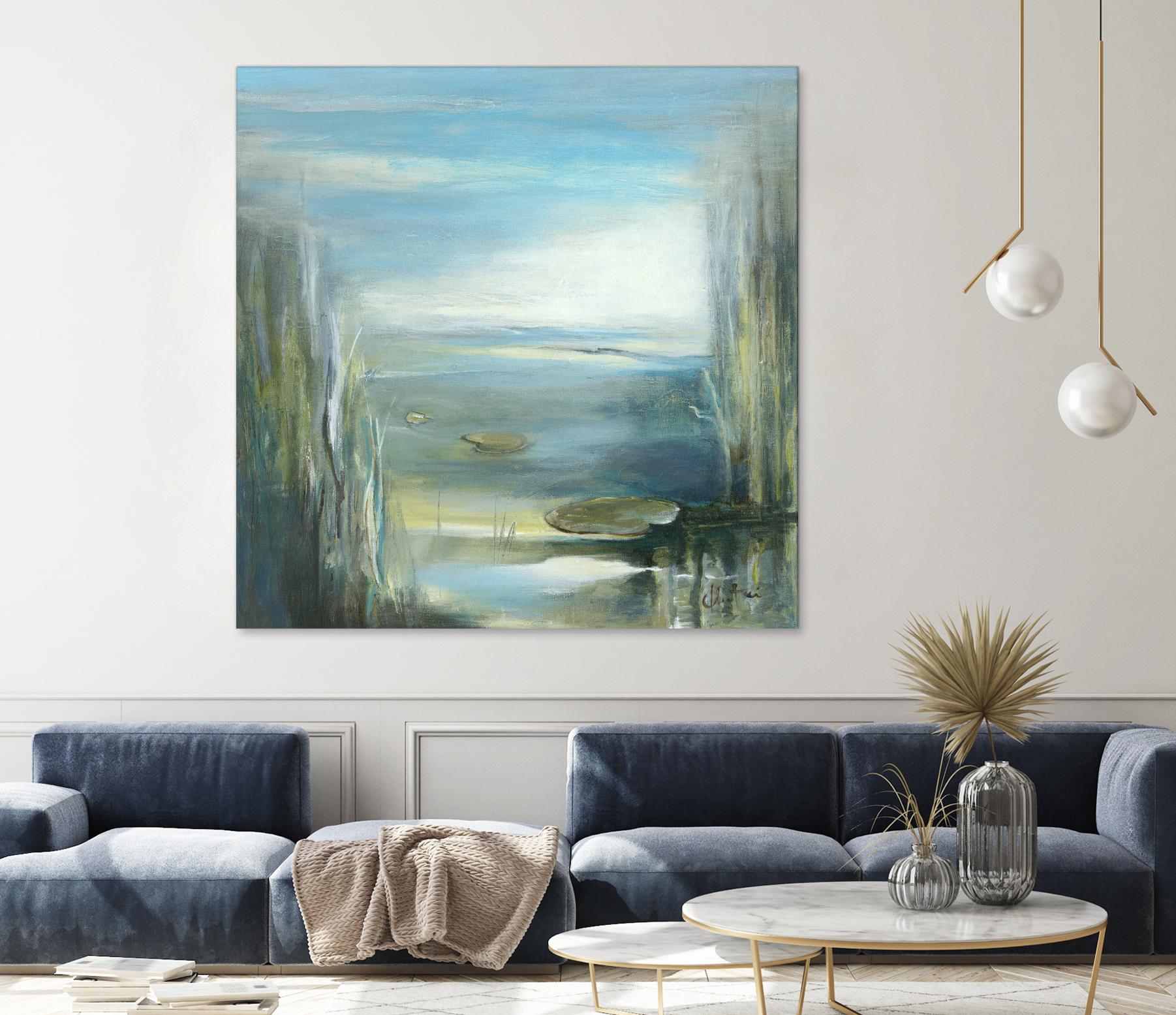 Marecage 2 by Kathleen Cloutier on GIANT ART - green botanical marécage