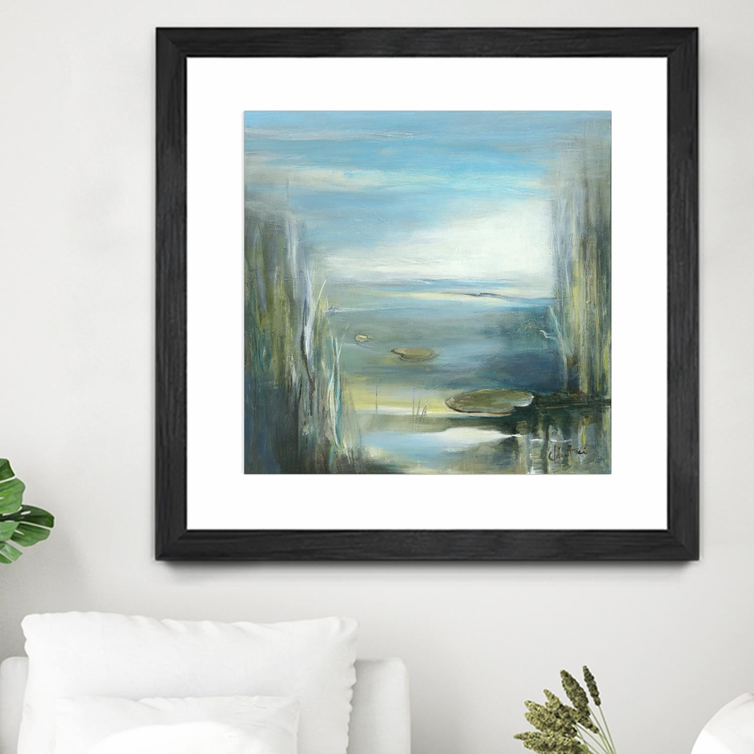 Marecage 2 by Kathleen Cloutier on GIANT ART - green botanical marécage