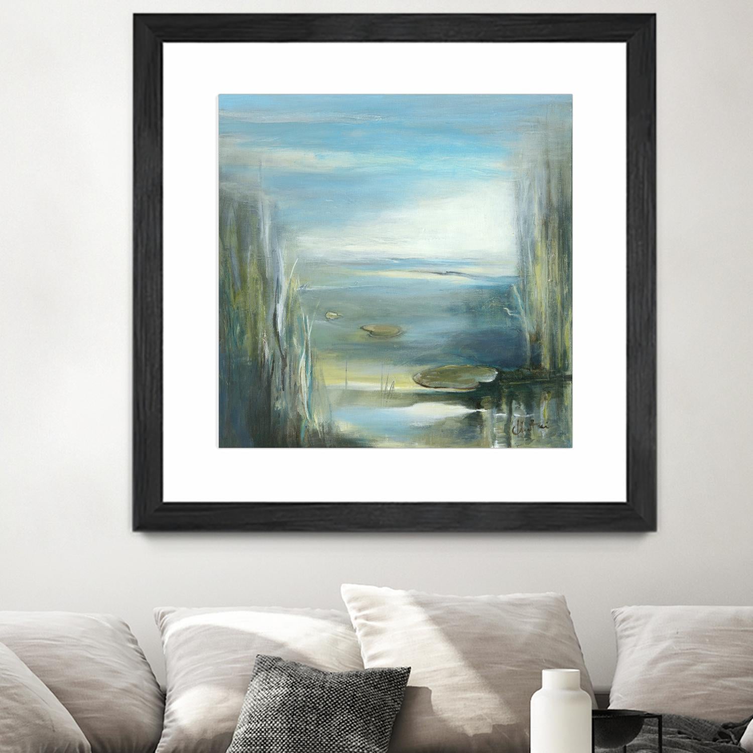 Marecage 2 by Kathleen Cloutier on GIANT ART - green botanical marécage