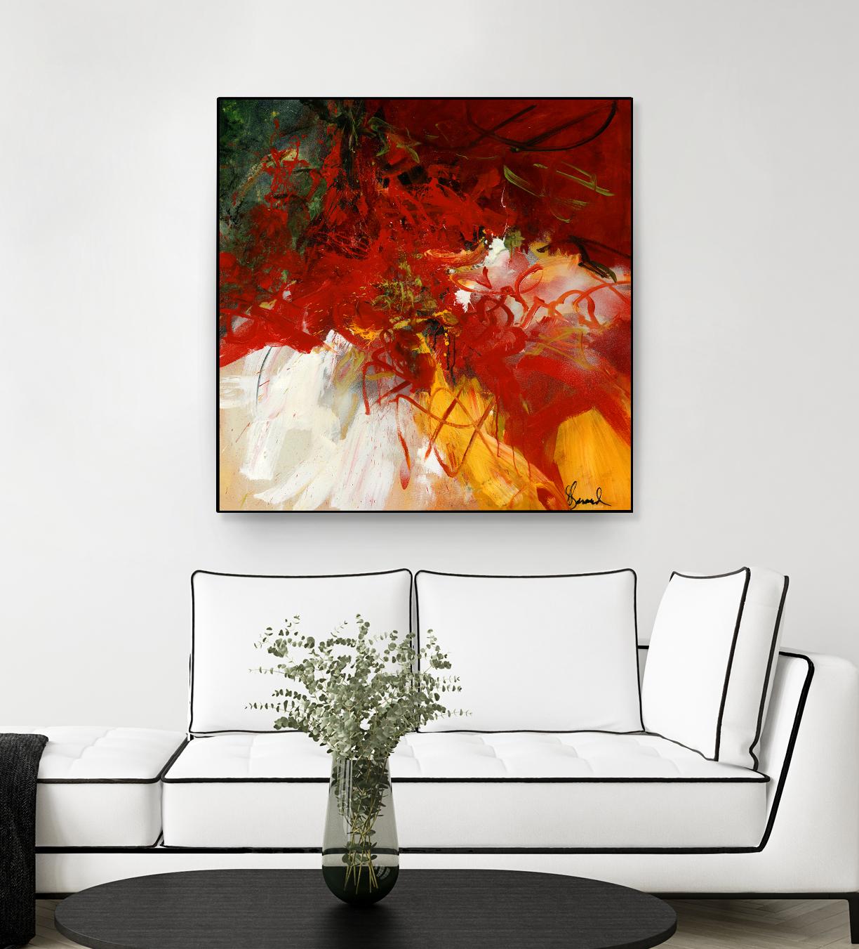 Lovely by Doris Savard on GIANT ART - red abstract
