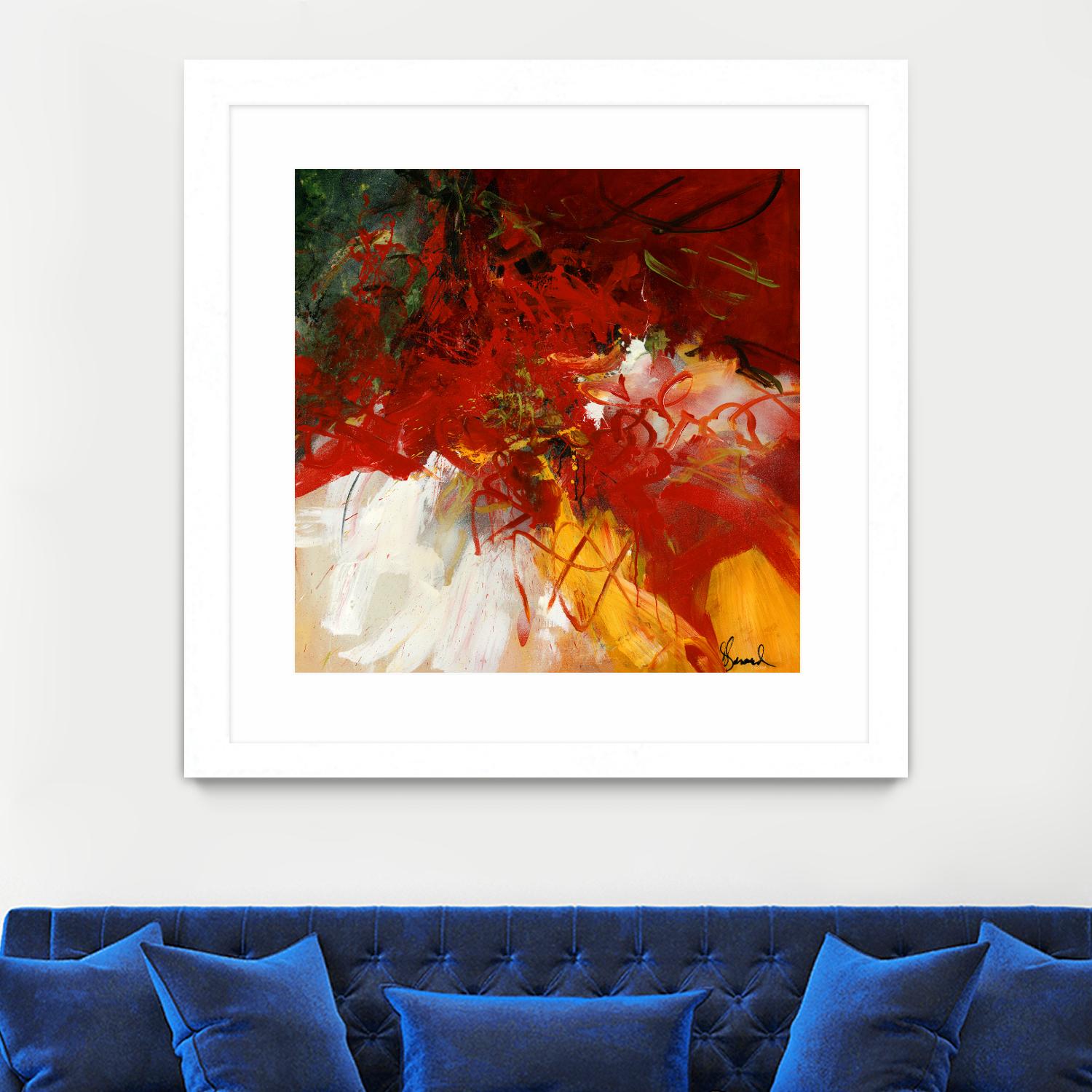 Lovely by Doris Savard on GIANT ART - red abstract