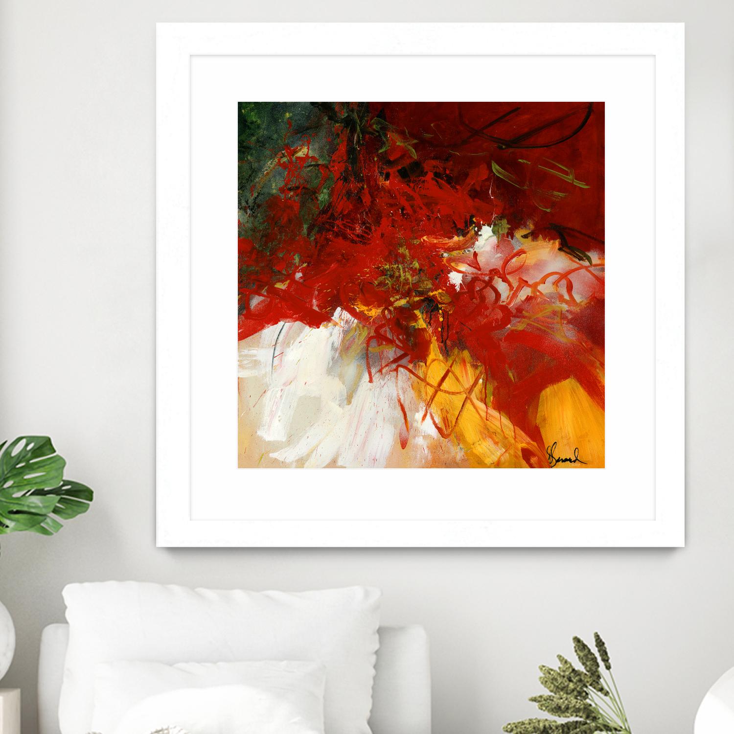 Lovely by Doris Savard on GIANT ART - red abstract