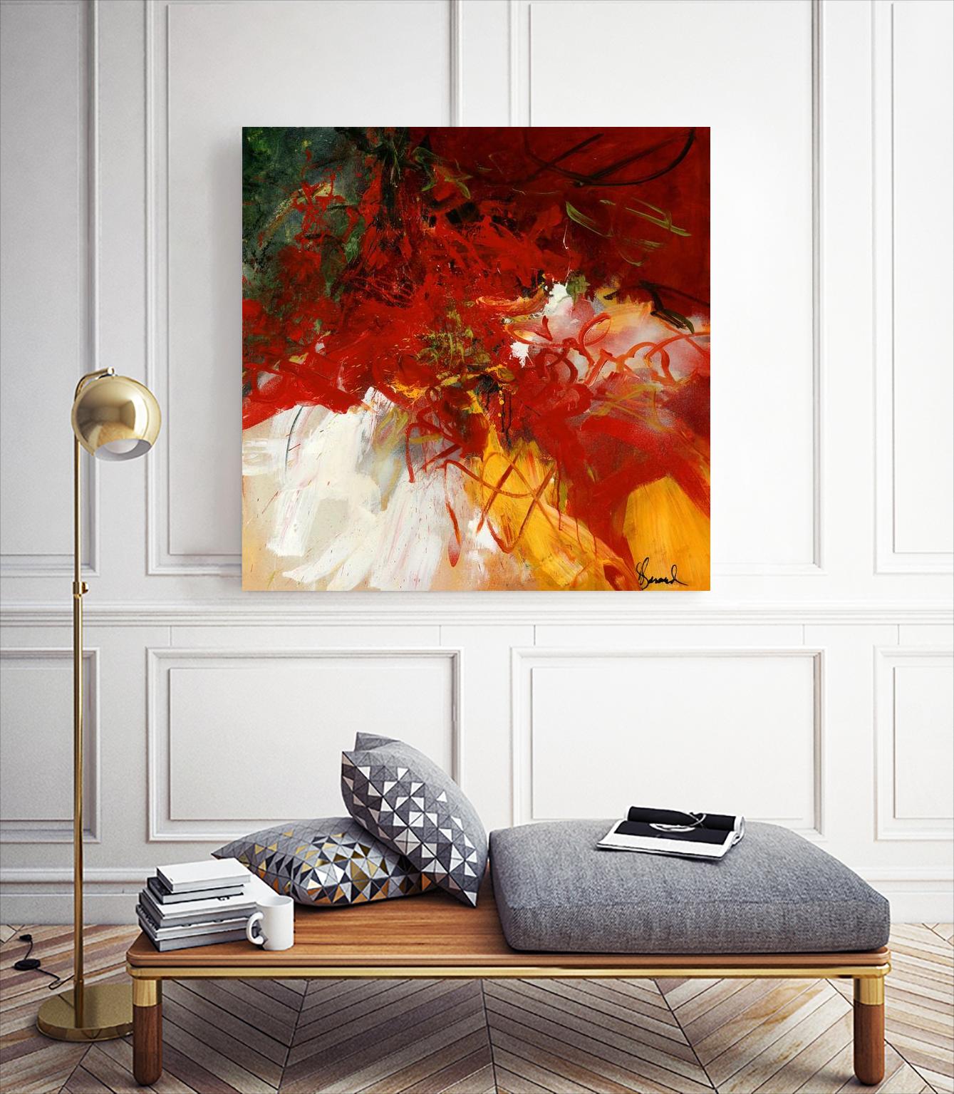 Lovely by Doris Savard on GIANT ART - red abstract