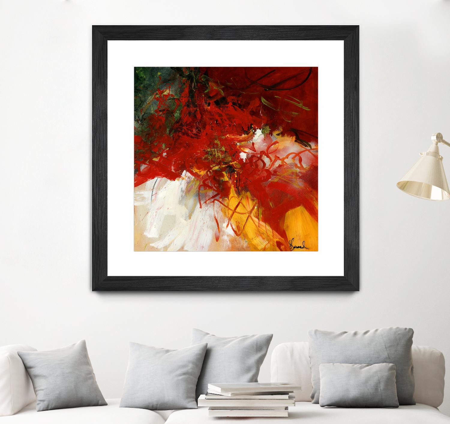 Lovely by Doris Savard on GIANT ART - red abstract
