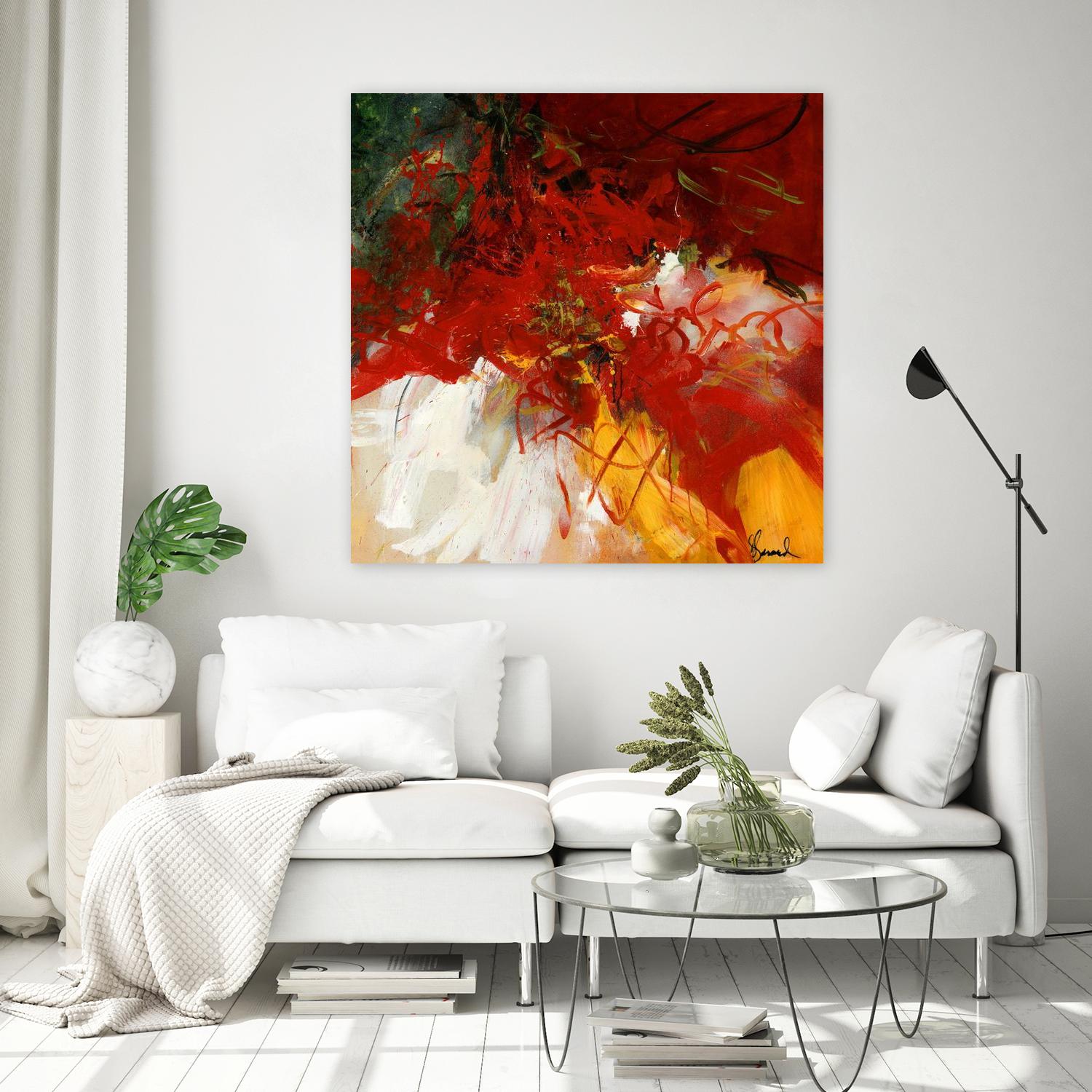 Lovely by Doris Savard on GIANT ART - red abstract