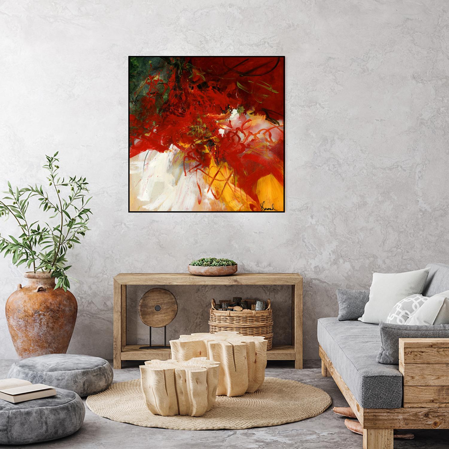 Lovely by Doris Savard on GIANT ART - red abstract