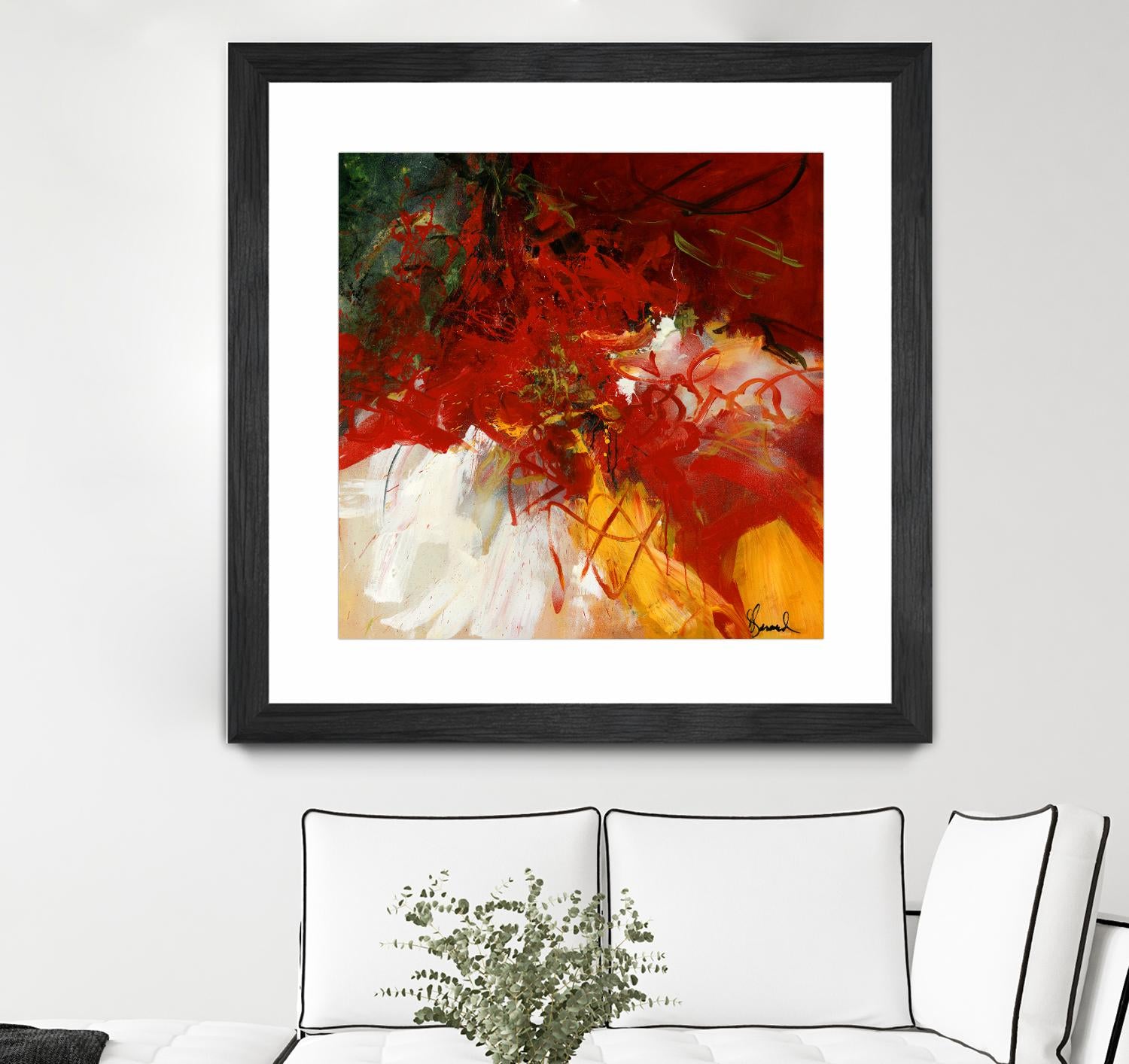 Lovely by Doris Savard on GIANT ART - red abstract