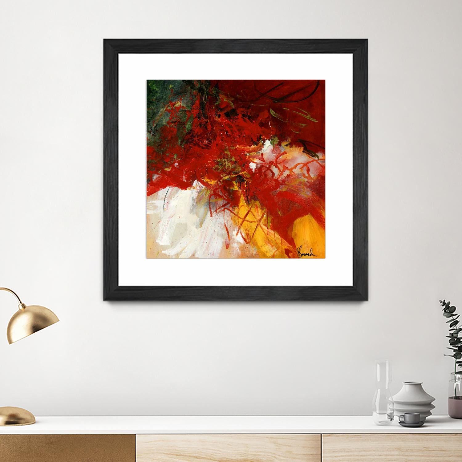 Lovely by Doris Savard on GIANT ART - red abstract