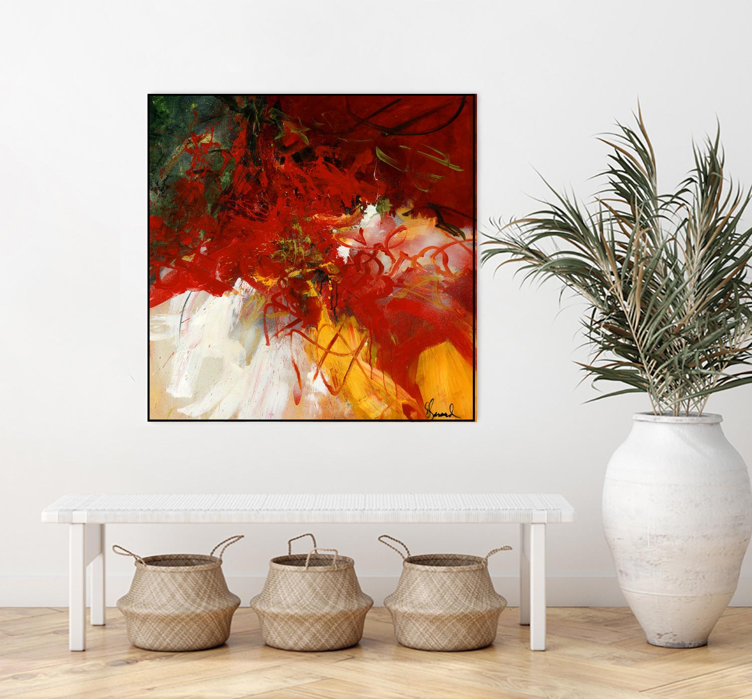 Lovely by Doris Savard on GIANT ART - red abstract
