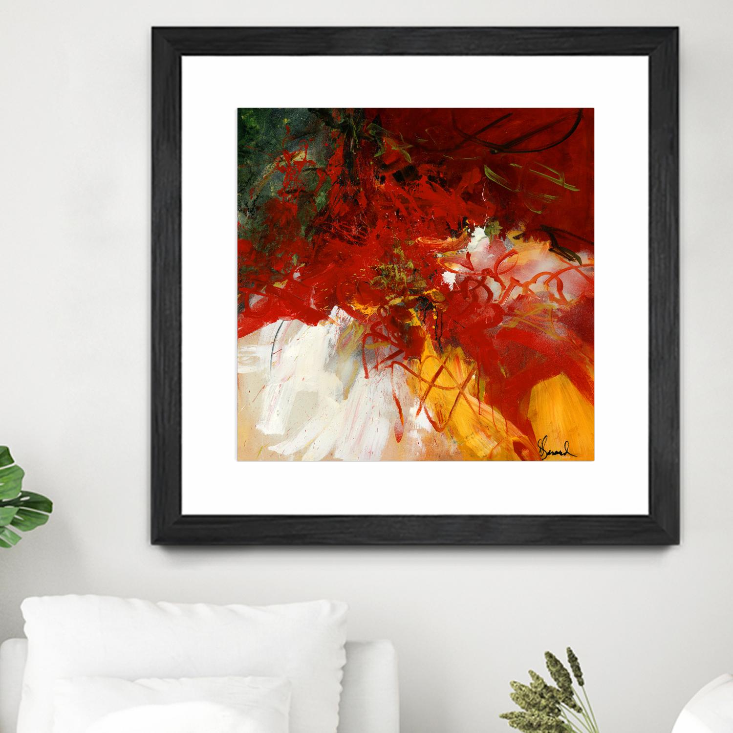 Lovely by Doris Savard on GIANT ART - red abstract