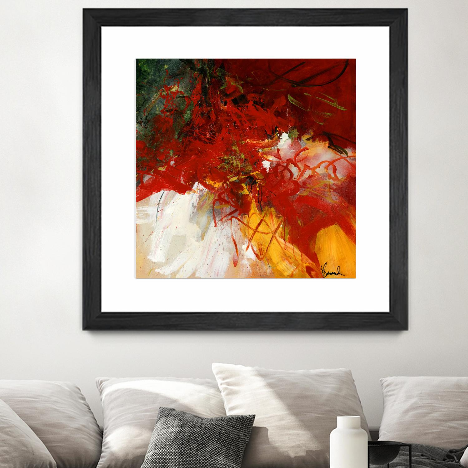 Lovely by Doris Savard on GIANT ART - red abstract