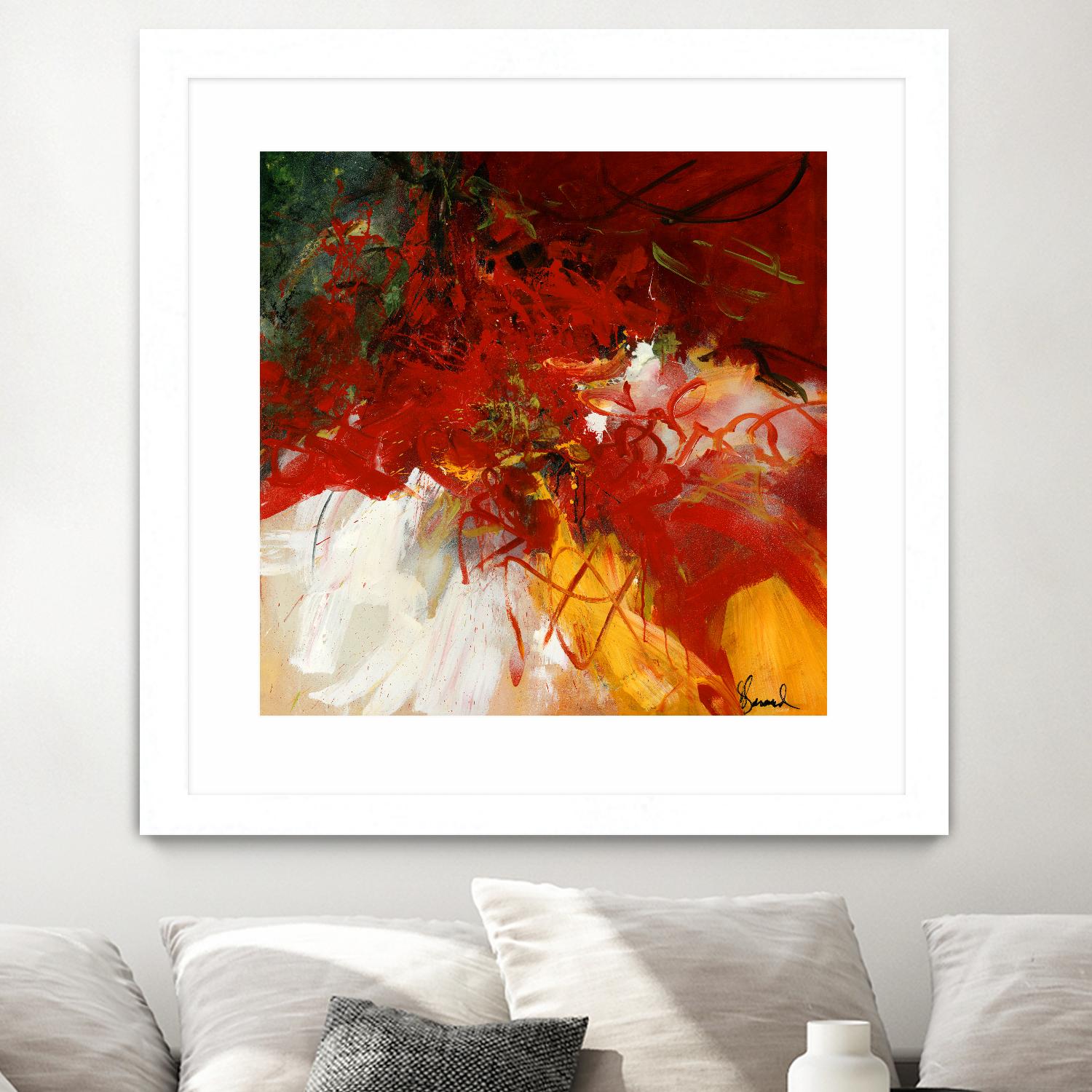 Lovely by Doris Savard on GIANT ART - red abstract