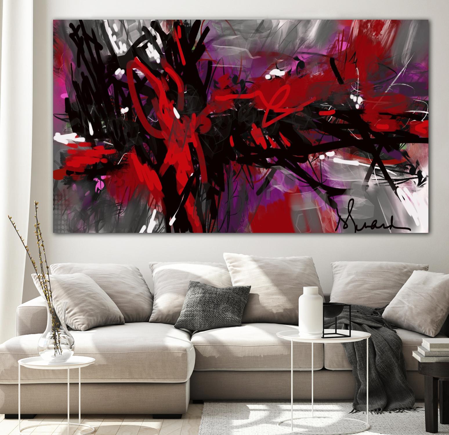 Ando by Doris Savard on GIANT ART - red digital