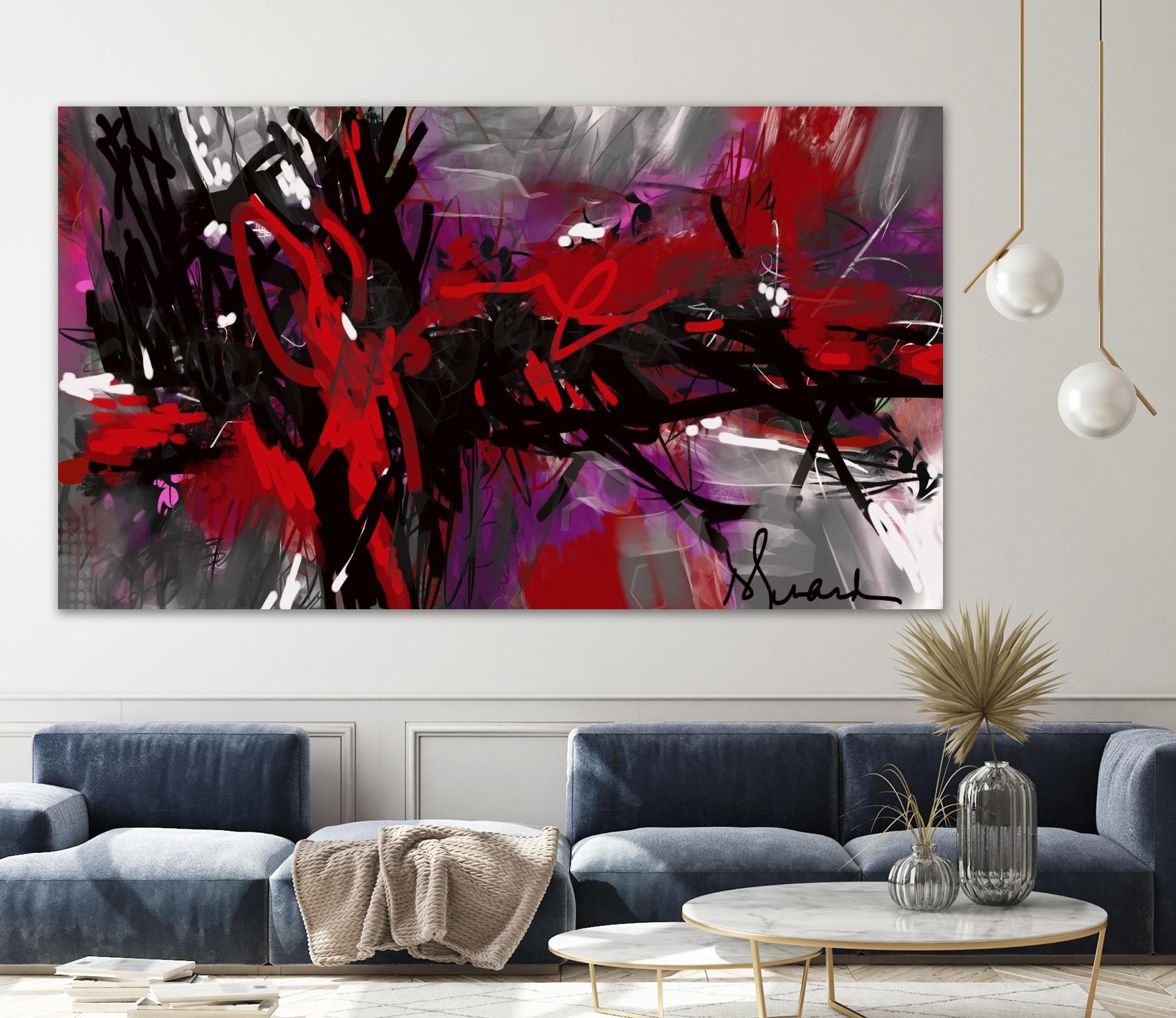 Ando by Doris Savard on GIANT ART - red digital