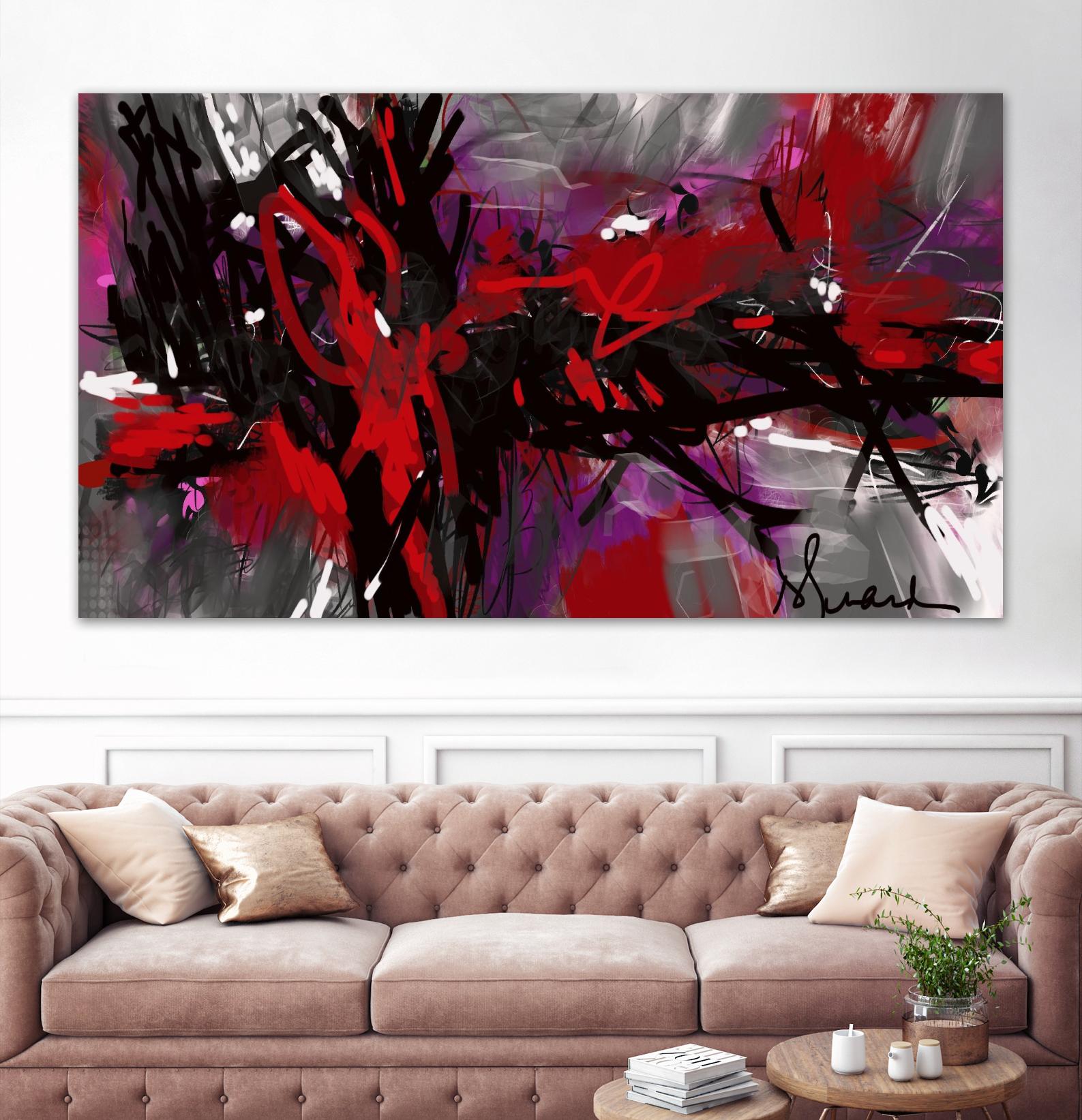 Ando by Doris Savard on GIANT ART - red digital