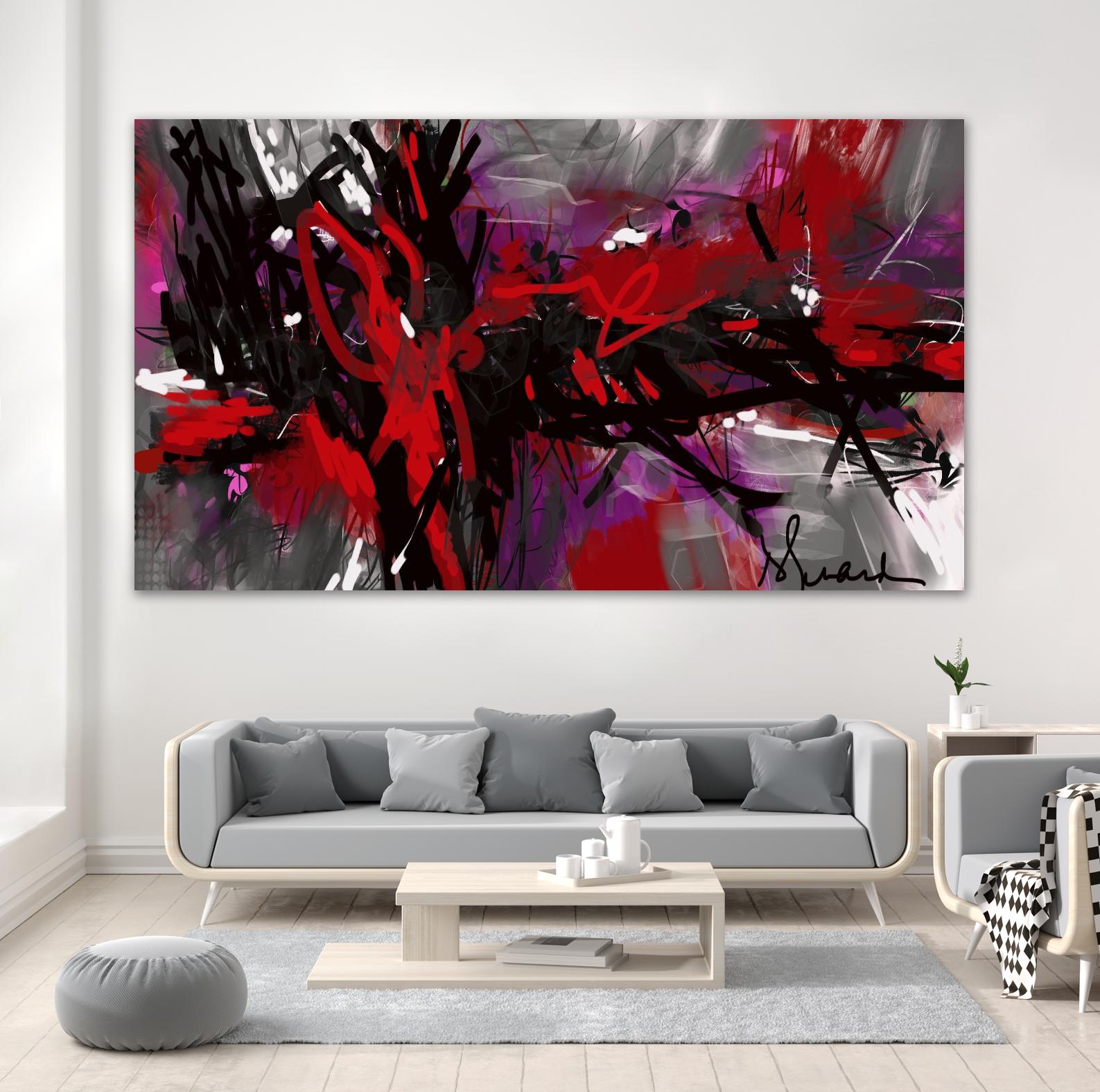 Ando by Doris Savard on GIANT ART - red digital