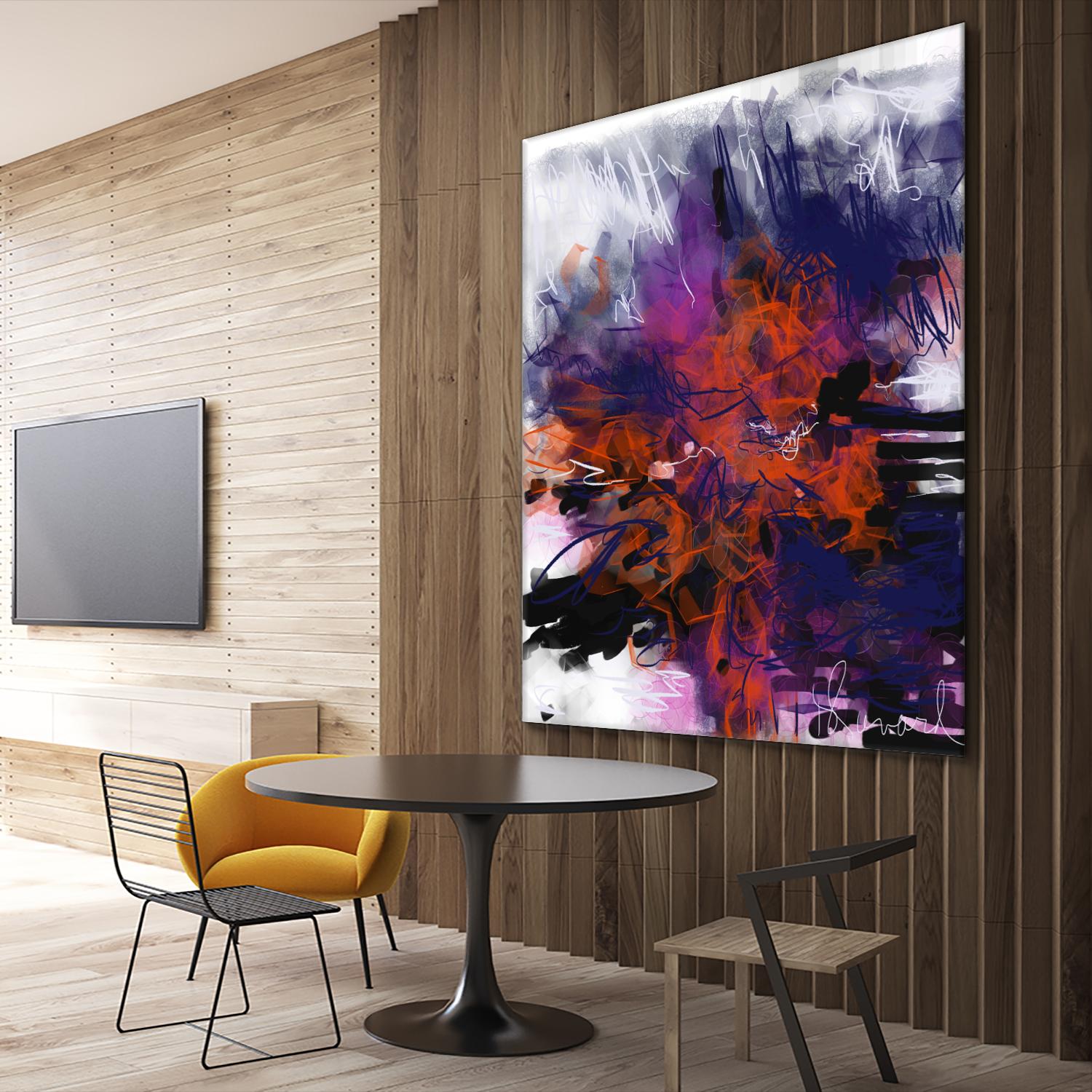 Nirvana by Doris Savard on GIANT ART - orange digital