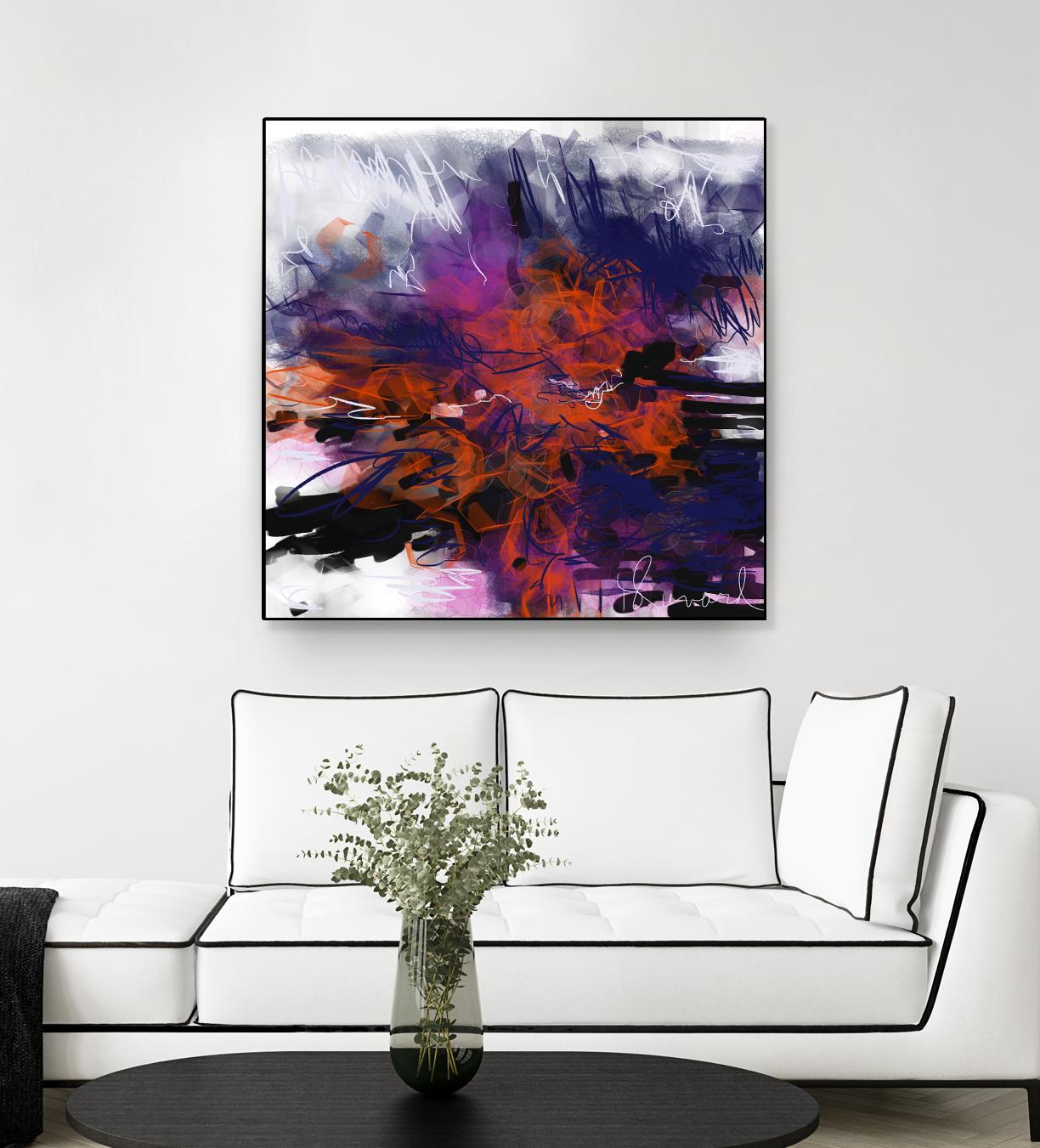 Nirvana by Doris Savard on GIANT ART - orange digital
