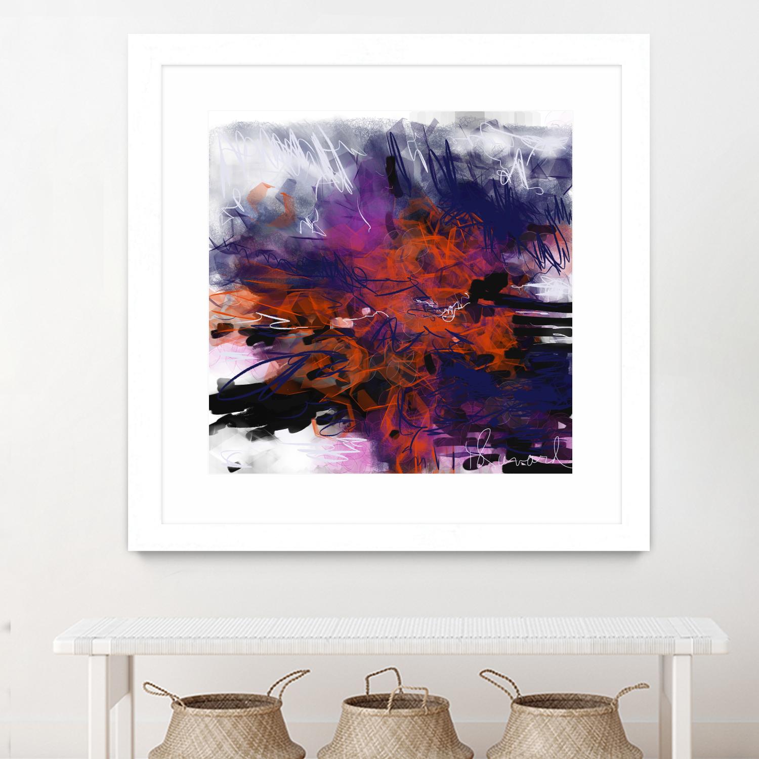 Nirvana by Doris Savard on GIANT ART - orange digital