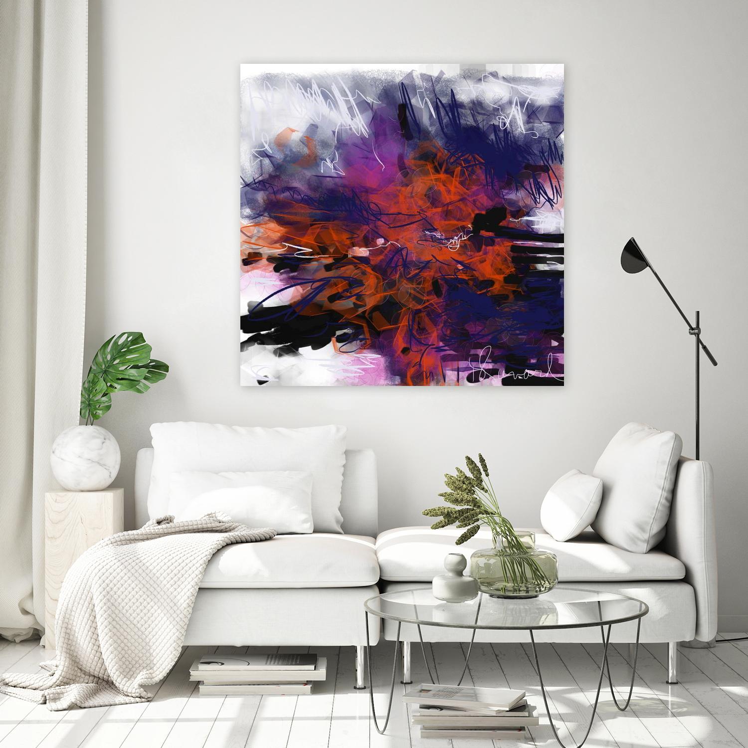 Nirvana by Doris Savard on GIANT ART - orange digital