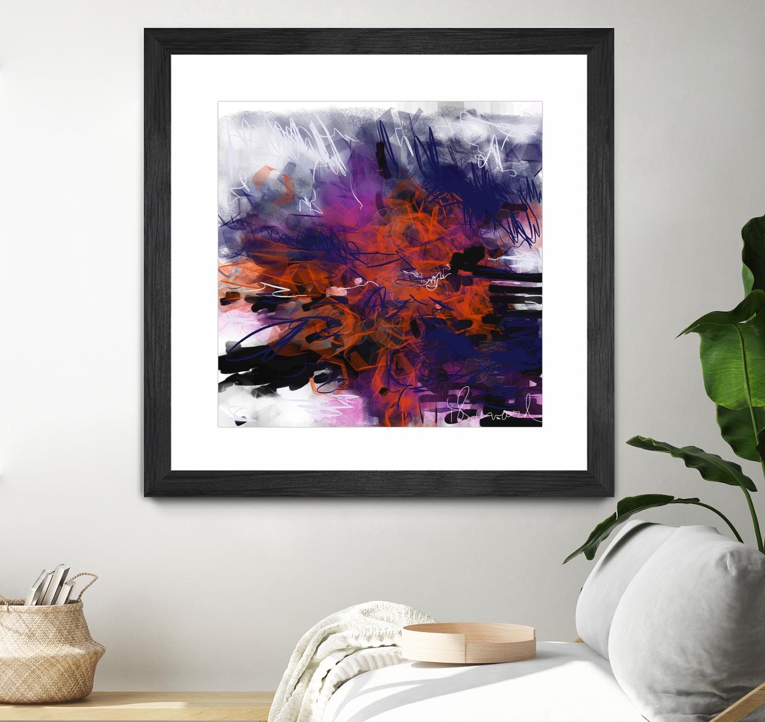 Nirvana by Doris Savard on GIANT ART - orange digital