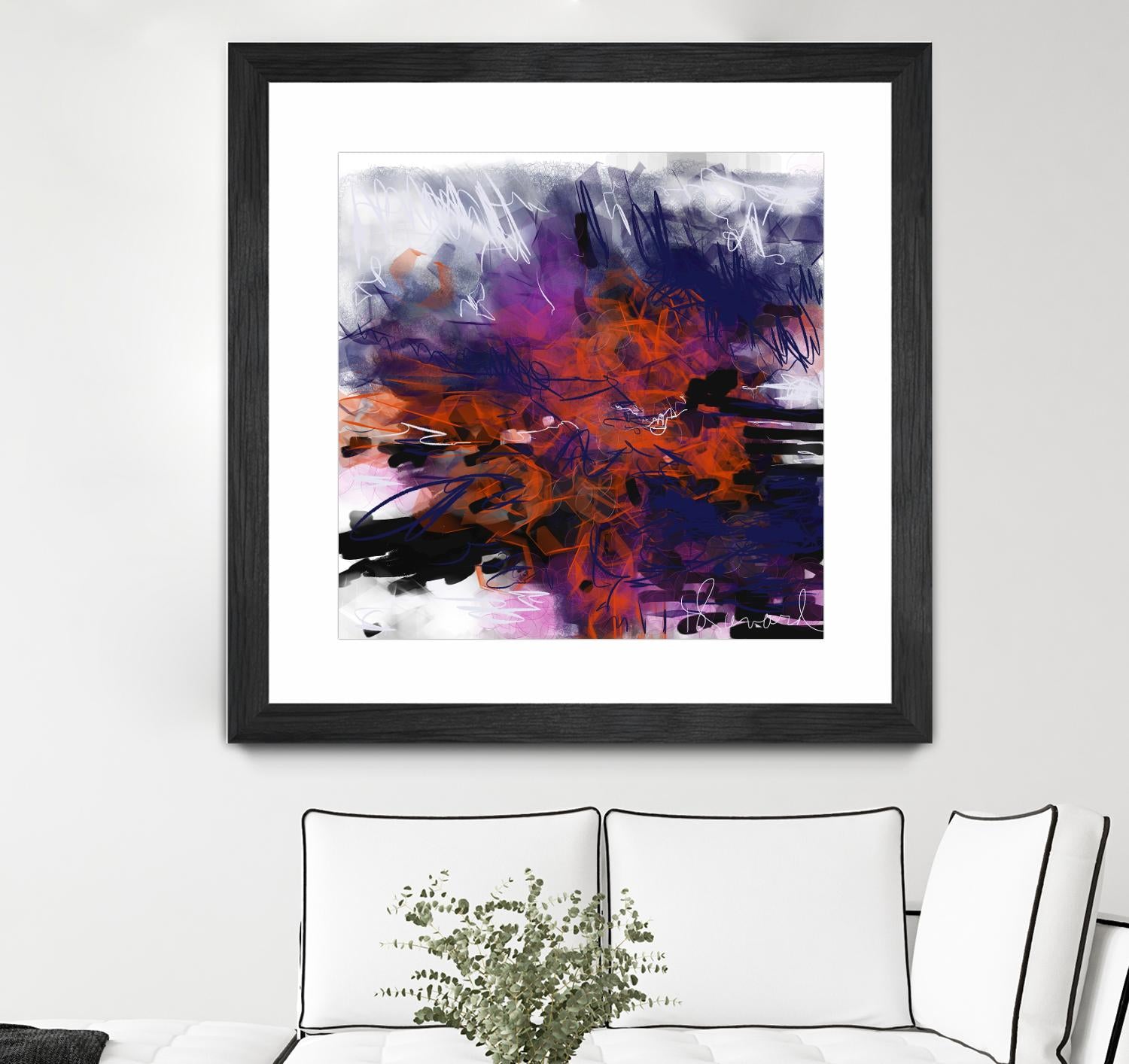 Nirvana by Doris Savard on GIANT ART - orange digital