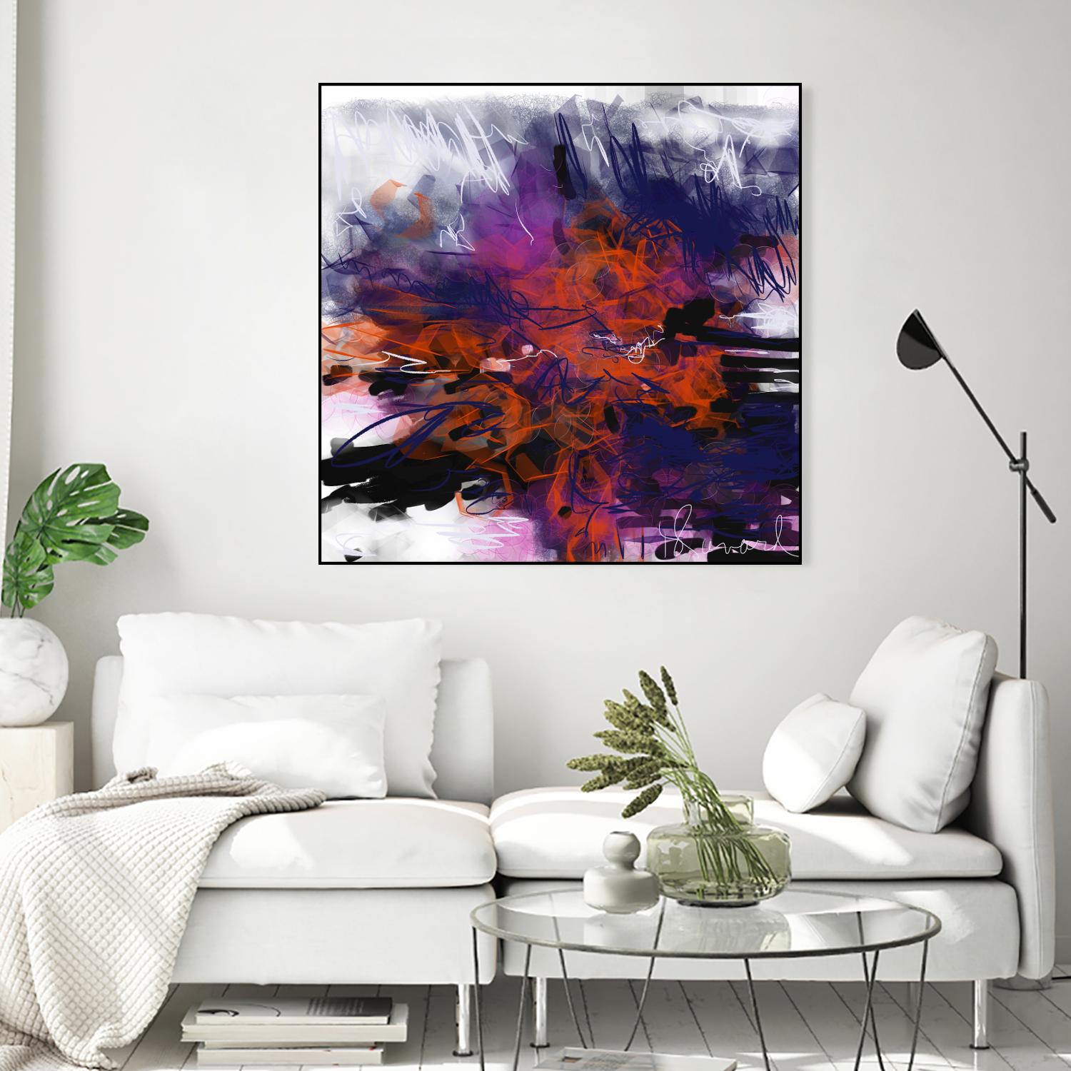 Nirvana by Doris Savard on GIANT ART - orange digital