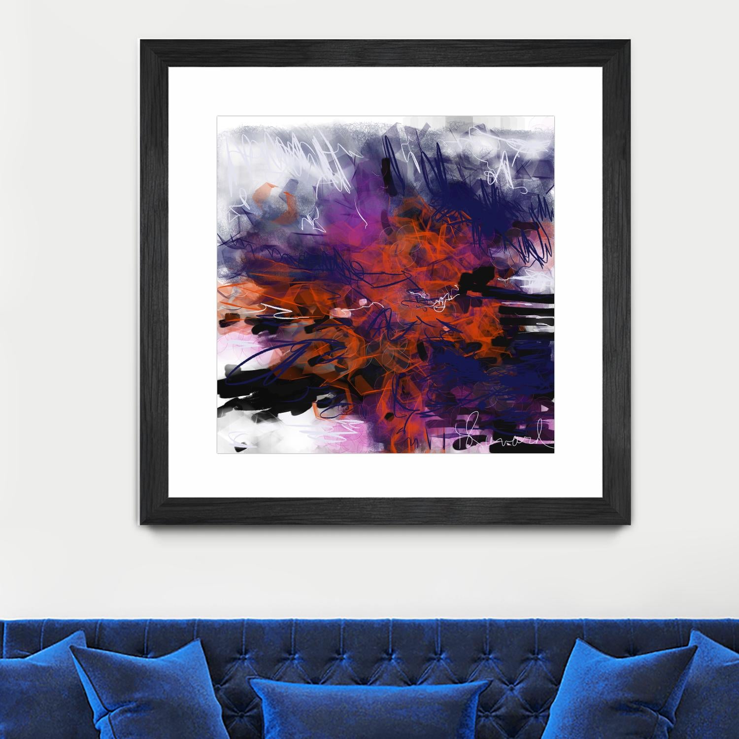 Nirvana by Doris Savard on GIANT ART - orange digital