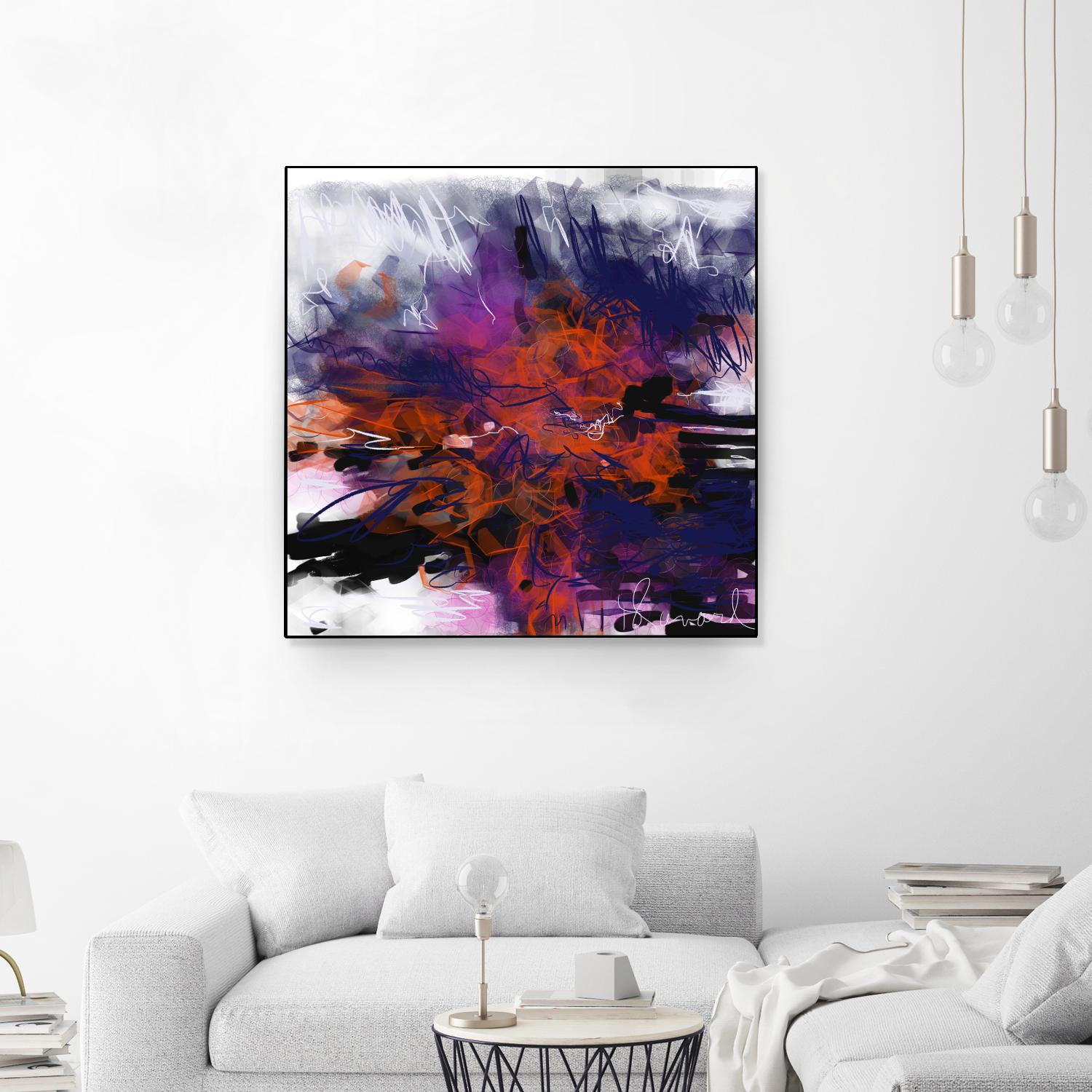 Nirvana by Doris Savard on GIANT ART - orange digital