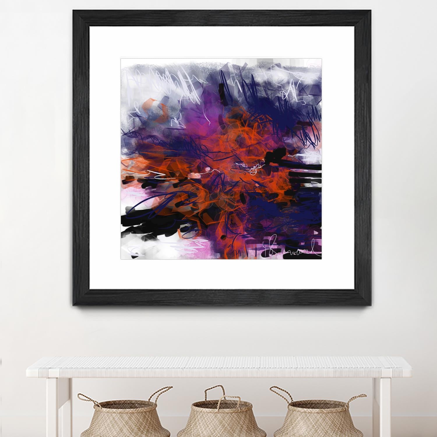 Nirvana by Doris Savard on GIANT ART - orange digital