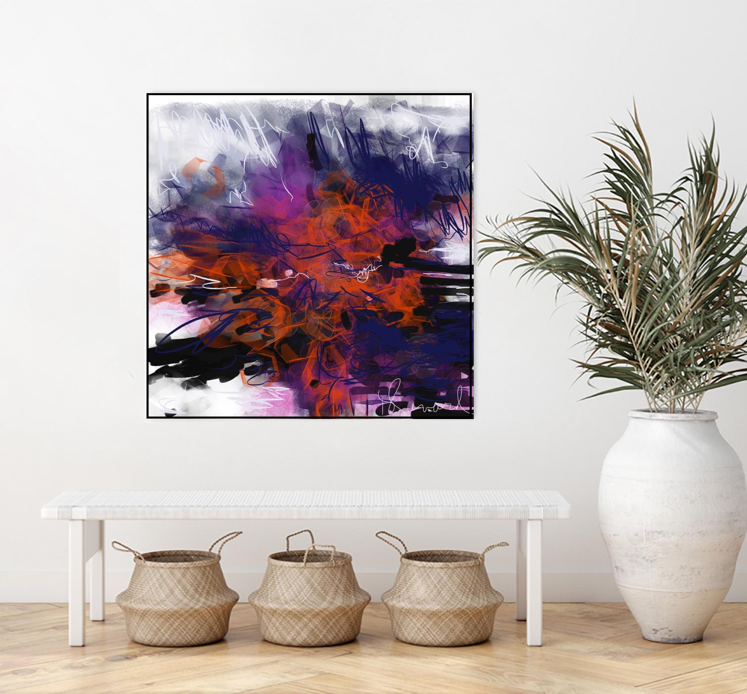 Nirvana by Doris Savard on GIANT ART - orange digital