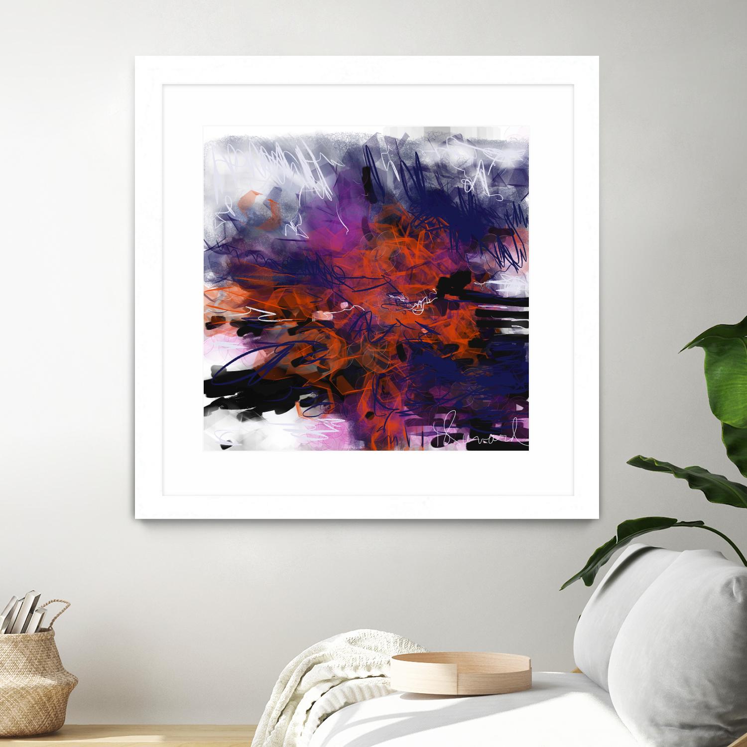 Nirvana by Doris Savard on GIANT ART - orange digital
