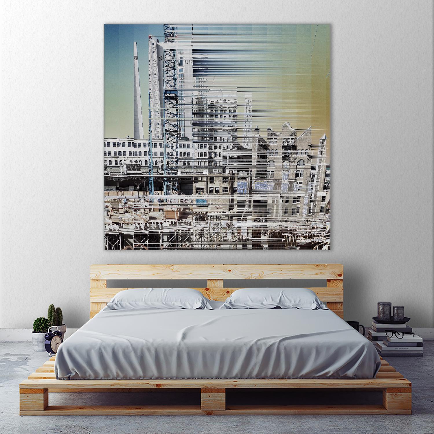 Urban Abstract 6 by Jean-François Dupuis on GIANT ART - beige linear factory