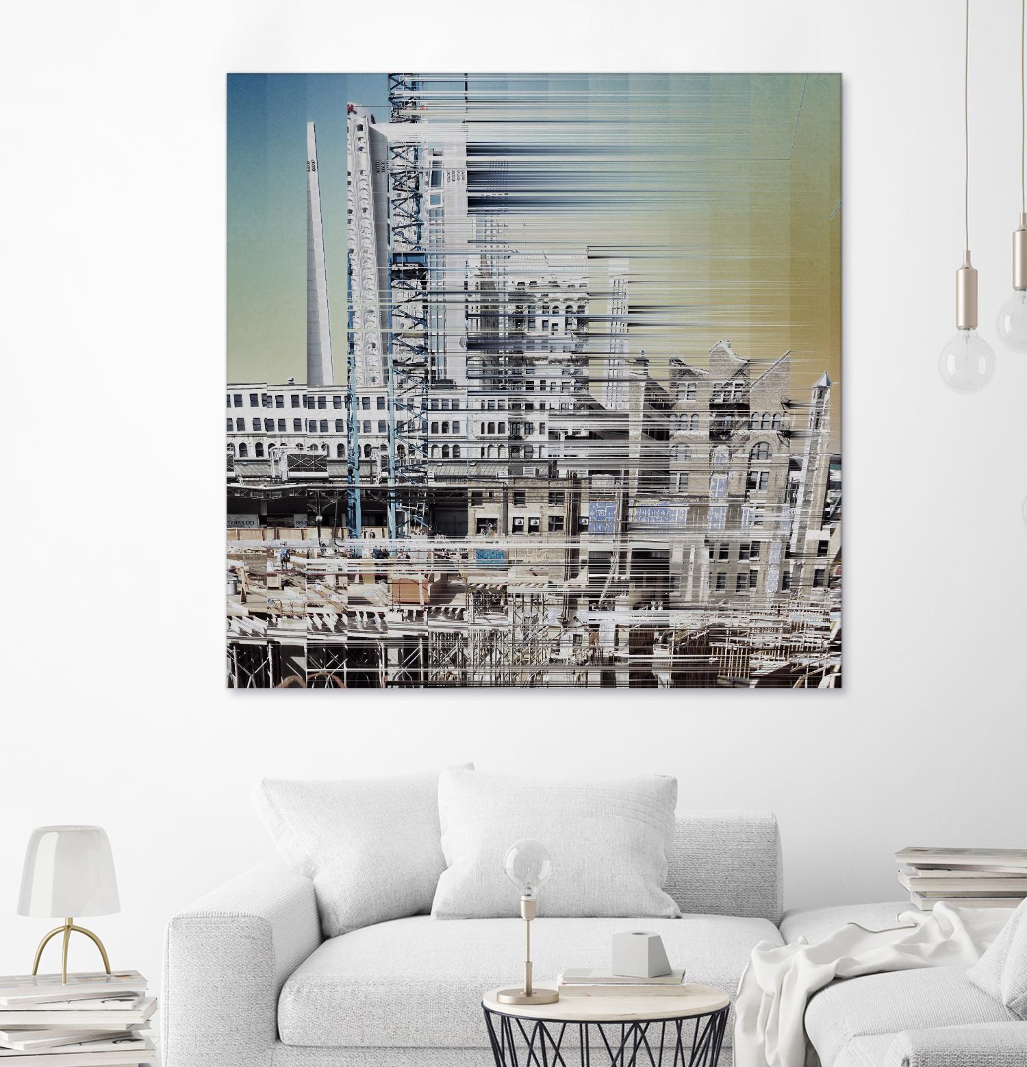 Urban Abstract 6 by Jean-François Dupuis on GIANT ART - beige linear factory