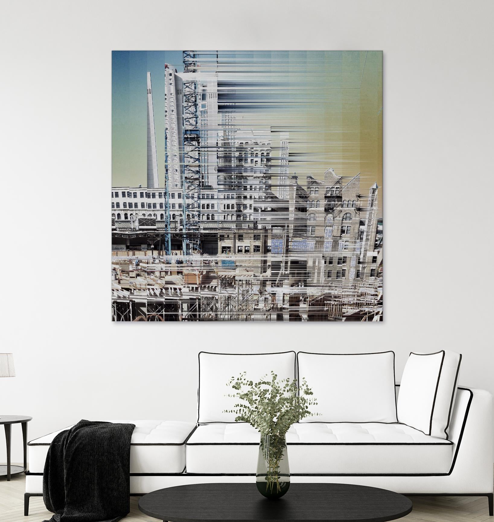 Urban Abstract 6 by Jean-François Dupuis on GIANT ART - beige linear factory