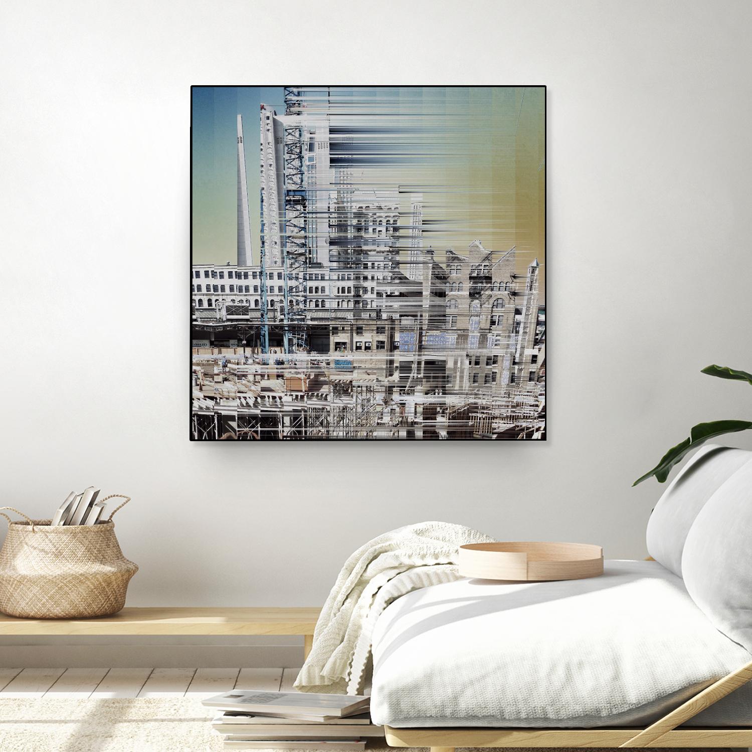 Urban Abstract 6 by Jean-François Dupuis on GIANT ART - beige linear factory