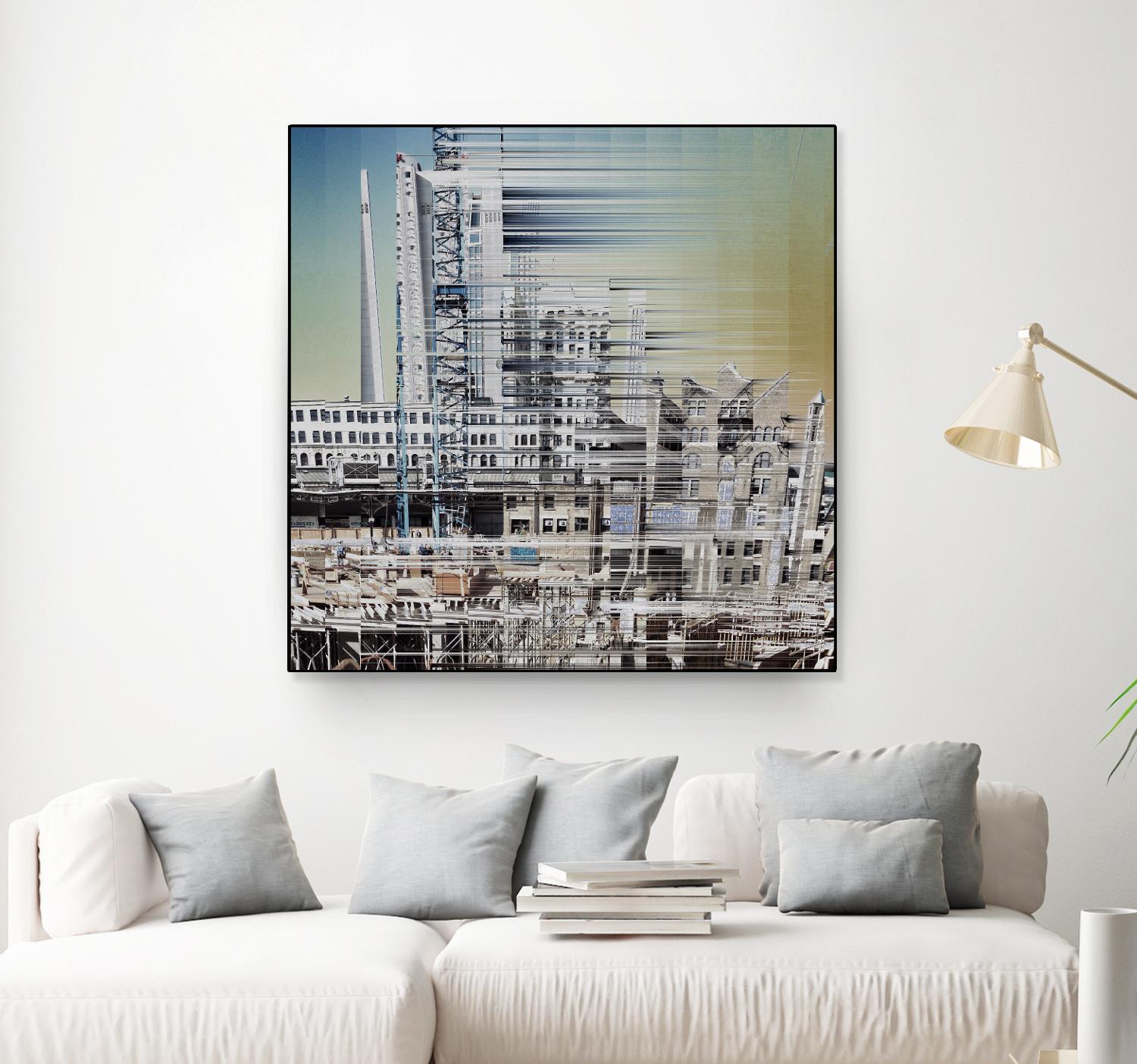 Urban Abstract 6 by Jean-François Dupuis on GIANT ART - beige linear factory